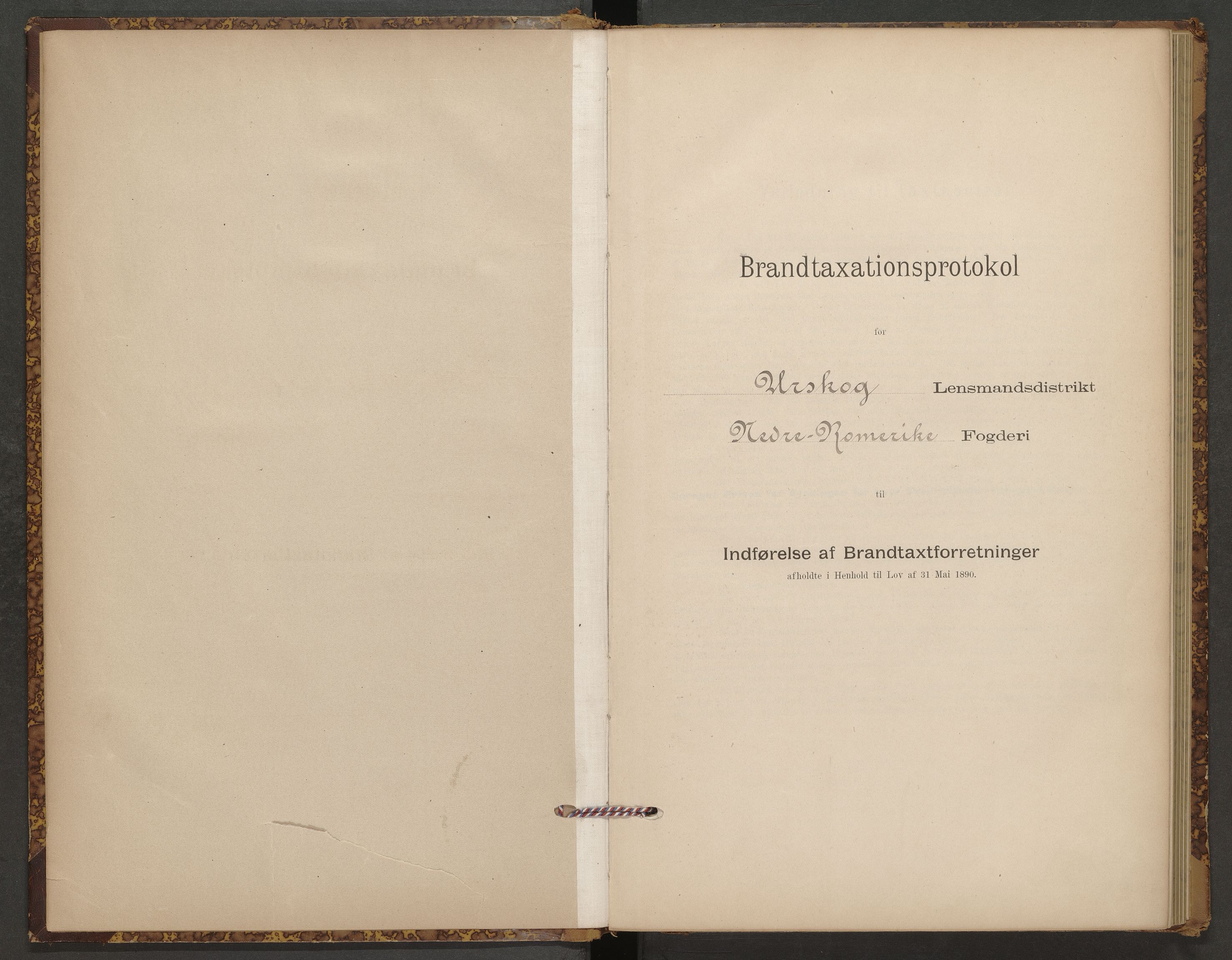 Norges brannkasse, branntakster Aurskog, AV/SAO-A-11381/F/Fb/L0001: Branntakstprotokoll, 1897-1949