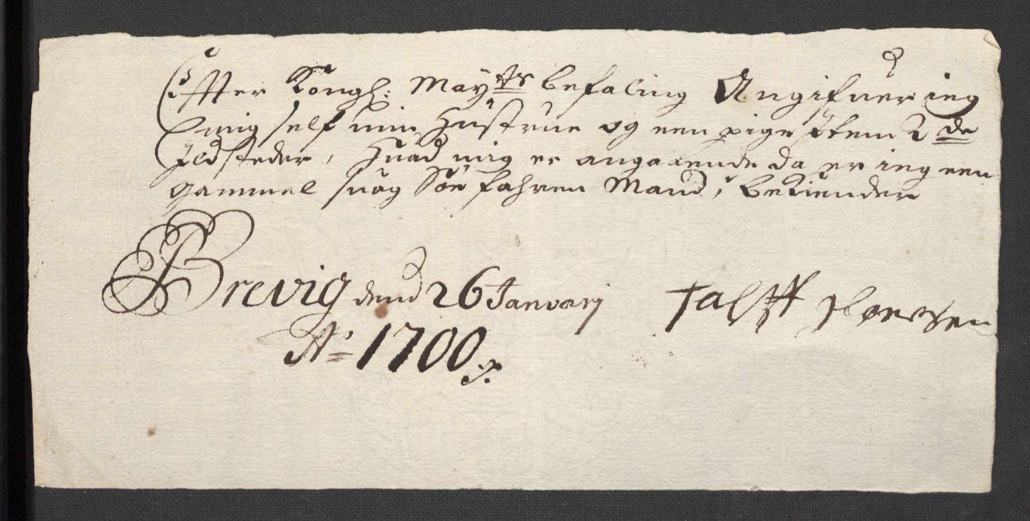 Rentekammeret inntil 1814, Reviderte regnskaper, Fogderegnskap, AV/RA-EA-4092/R36/L2104: Fogderegnskap Øvre og Nedre Telemark og Bamble, 1700, p. 402