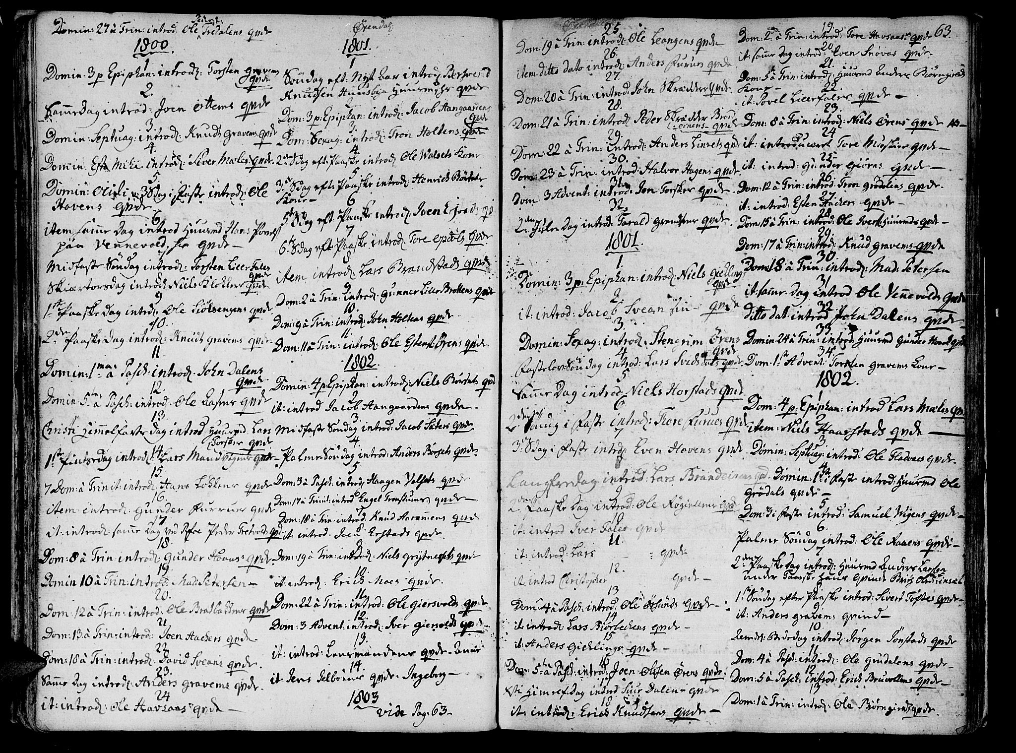 Ministerialprotokoller, klokkerbøker og fødselsregistre - Møre og Romsdal, SAT/A-1454/590/L1008: Parish register (official) no. 590A02, 1794-1820, p. 63