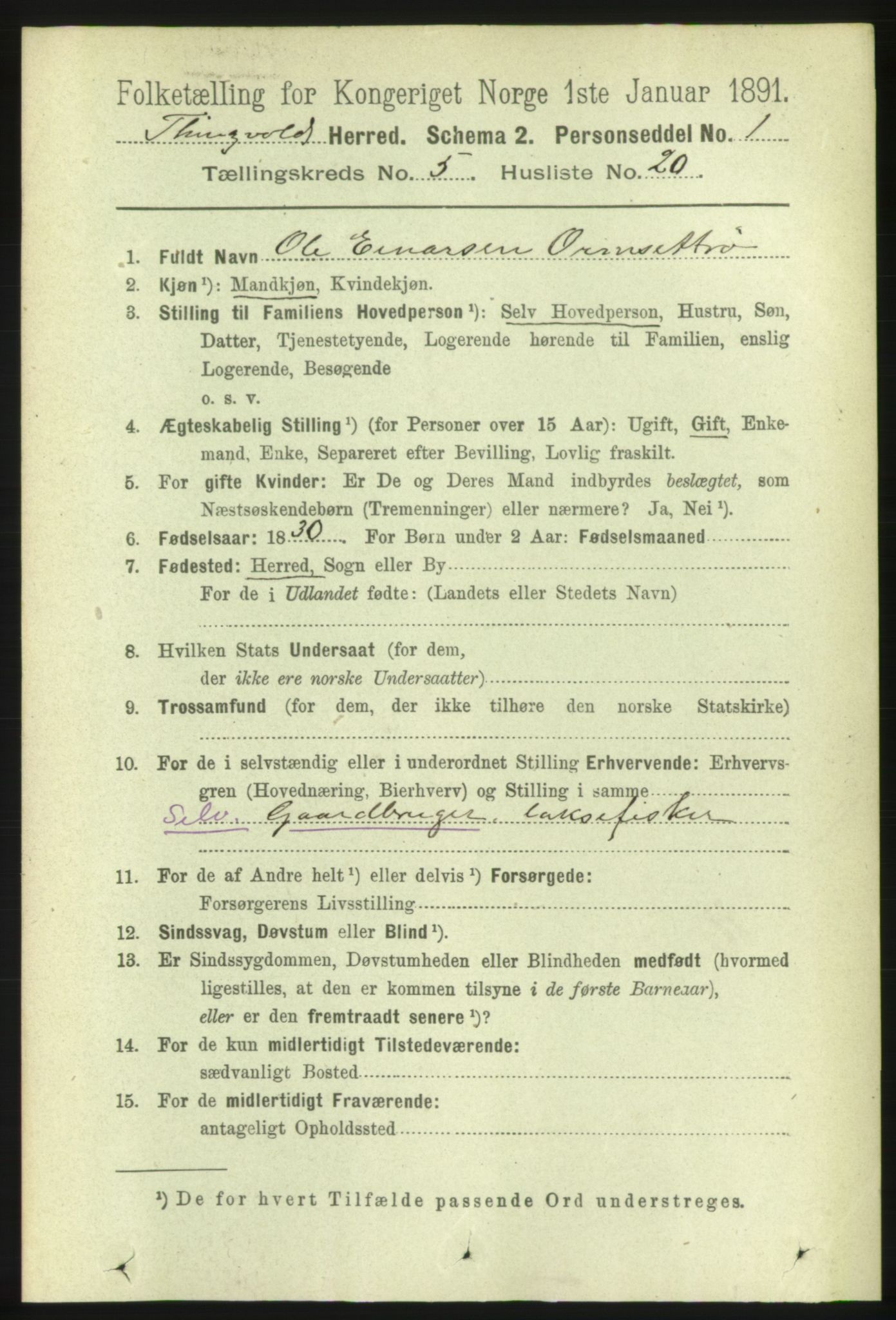 RA, 1891 census for 1560 Tingvoll, 1891, p. 2179