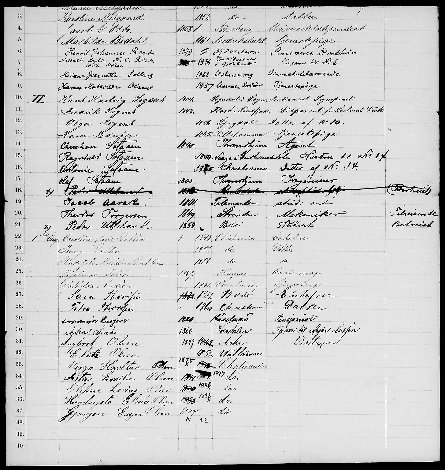 RA, 1885 census for 0301 Kristiania, 1885, p. 2404