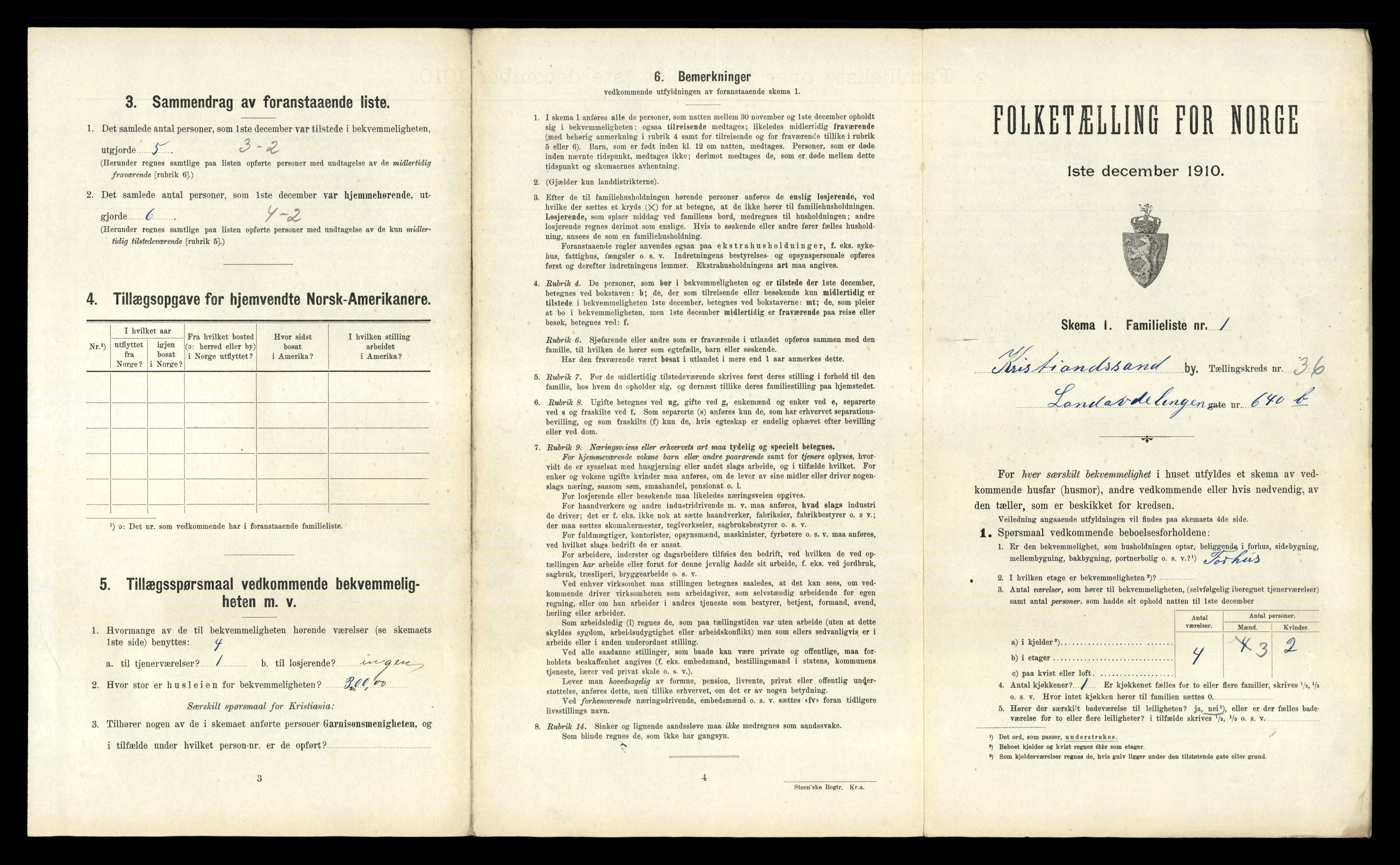 RA, 1910 census for Kristiansand, 1910, p. 9216