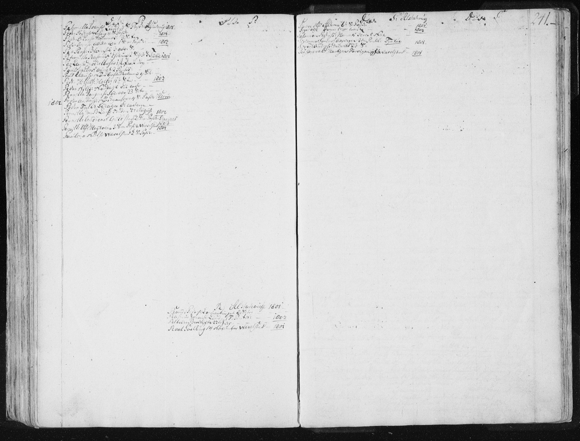 Ministerialprotokoller, klokkerbøker og fødselsregistre - Nordland, SAT/A-1459/830/L0444: Parish register (official) no. 830A08, 1801-1819, p. 241