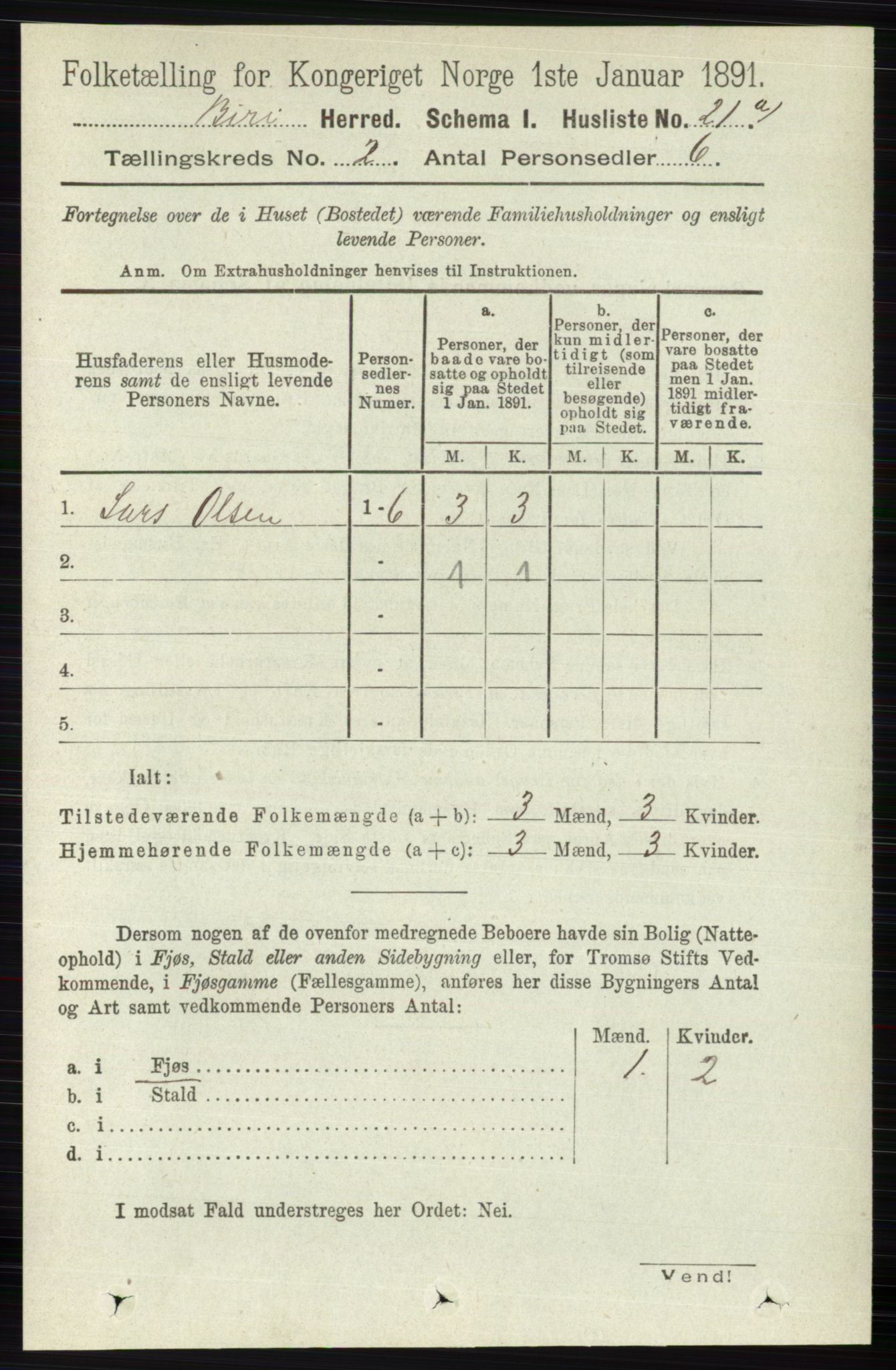 RA, 1891 census for 0525 Biri, 1891, p. 478