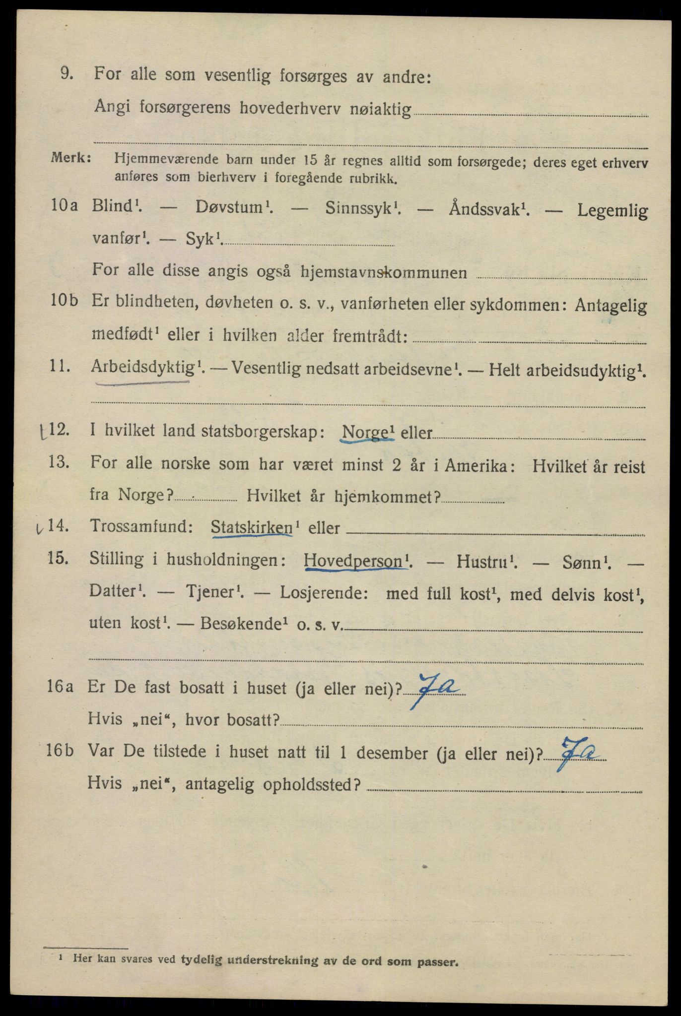 SAO, 1920 census for Kristiania, 1920, p. 152018