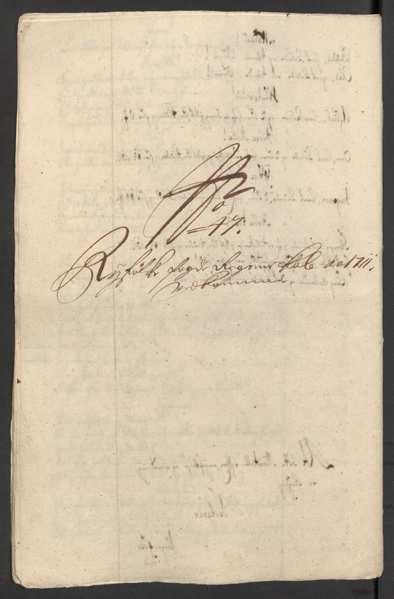 Rentekammeret inntil 1814, Reviderte regnskaper, Fogderegnskap, RA/EA-4092/R47/L2864: Fogderegnskap Ryfylke, 1711, p. 489