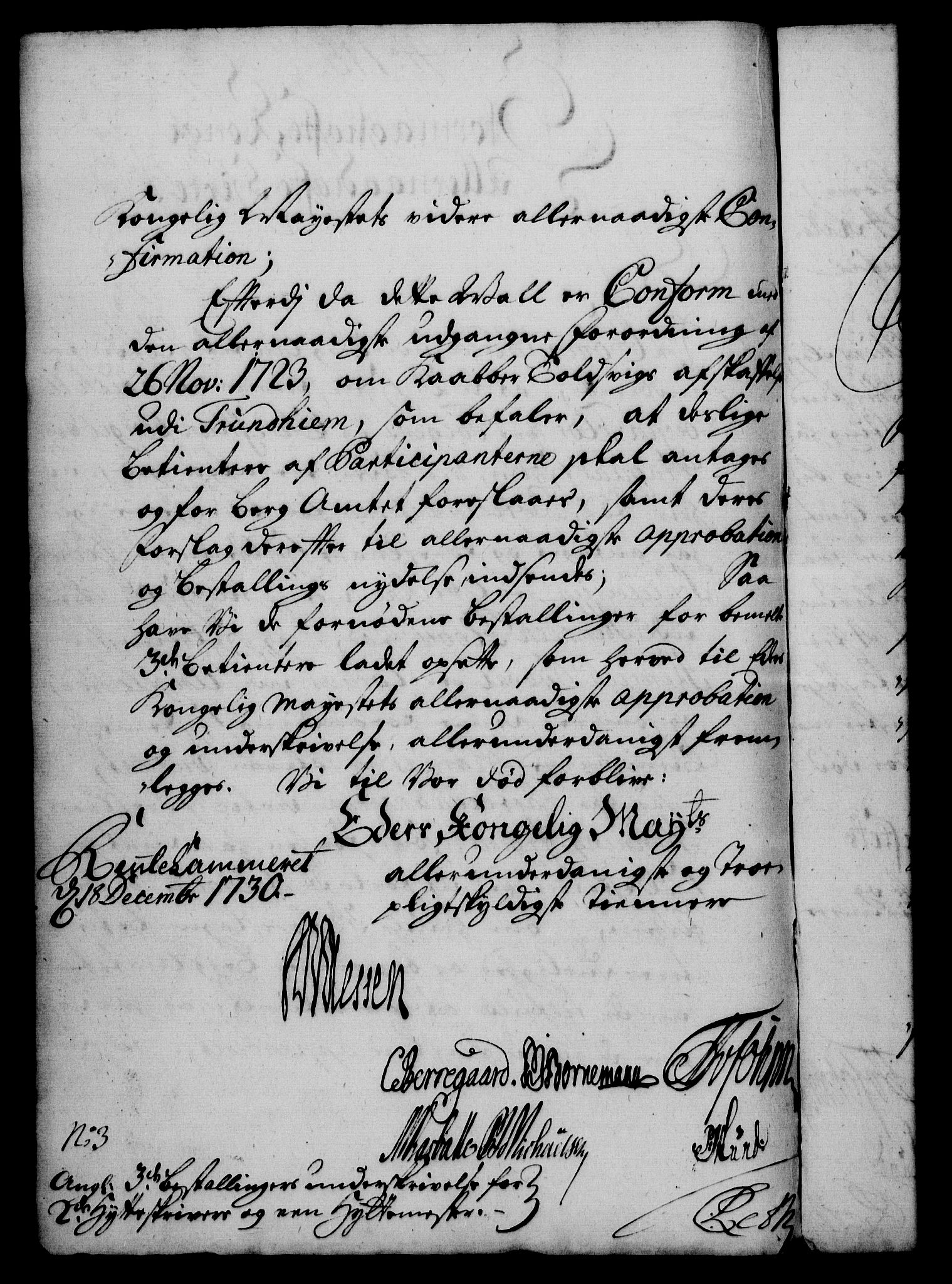 Rentekammeret, Kammerkanselliet, RA/EA-3111/G/Gf/Gfa/L0013: Norsk relasjons- og resolusjonsprotokoll (merket RK 52.13), 1730, p. 628