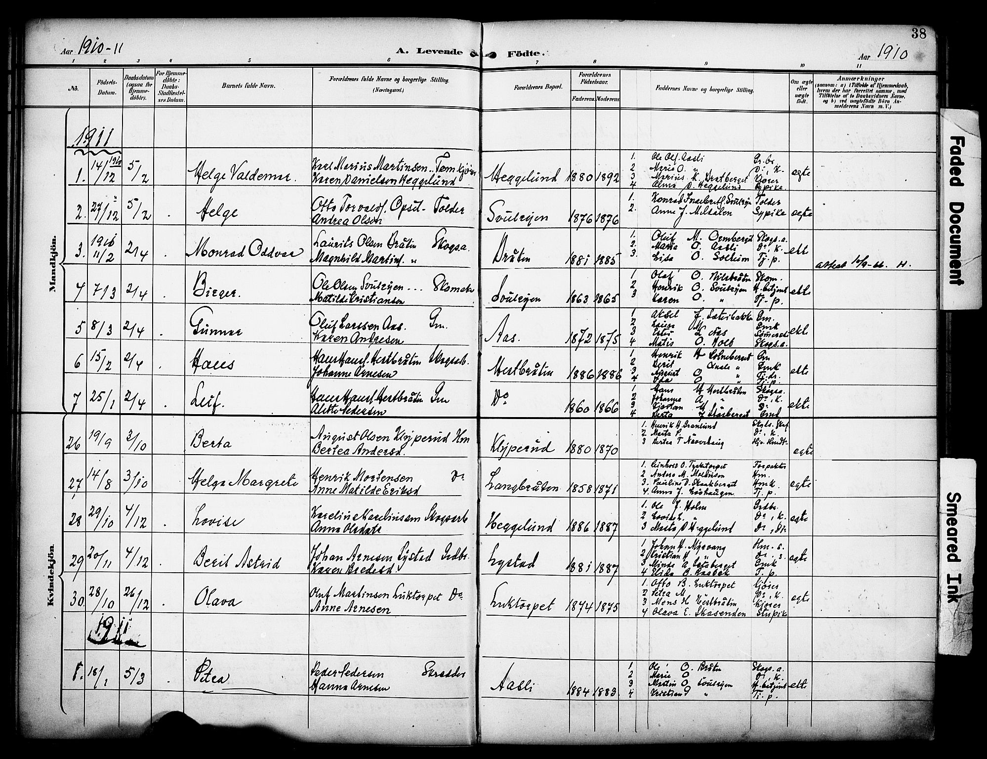 Grue prestekontor, SAH/PREST-036/H/Ha/Haa/L0014: Parish register (official) no. 14, 1898-1915, p. 38