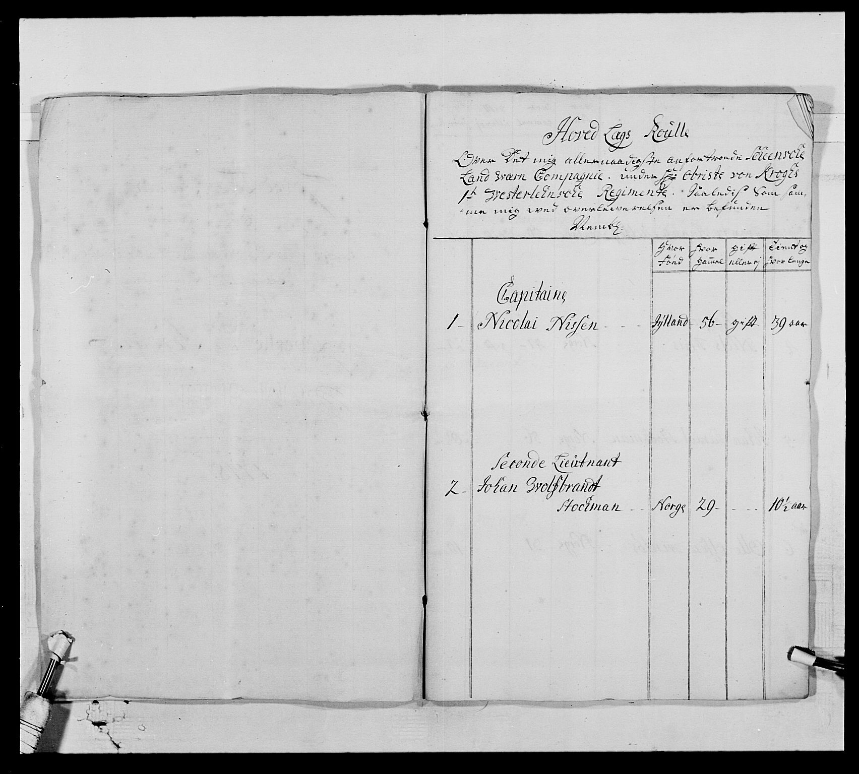 Kommanderende general (KG I) med Det norske krigsdirektorium, AV/RA-EA-5419/E/Ea/L0522: 1. Vesterlenske regiment, 1718-1748, p. 369