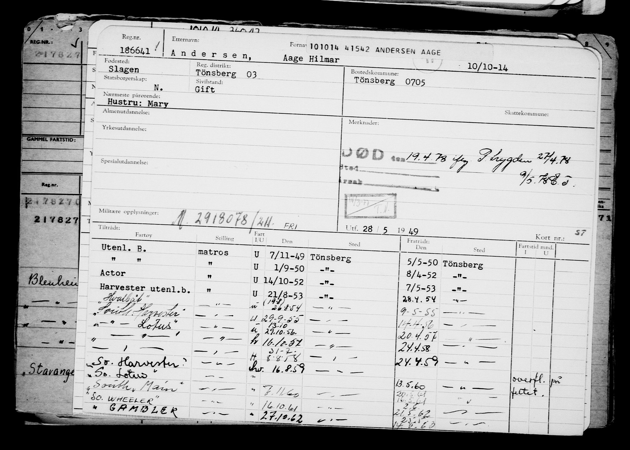 Direktoratet for sjømenn, AV/RA-S-3545/G/Gb/L0124: Hovedkort, 1914, p. 614