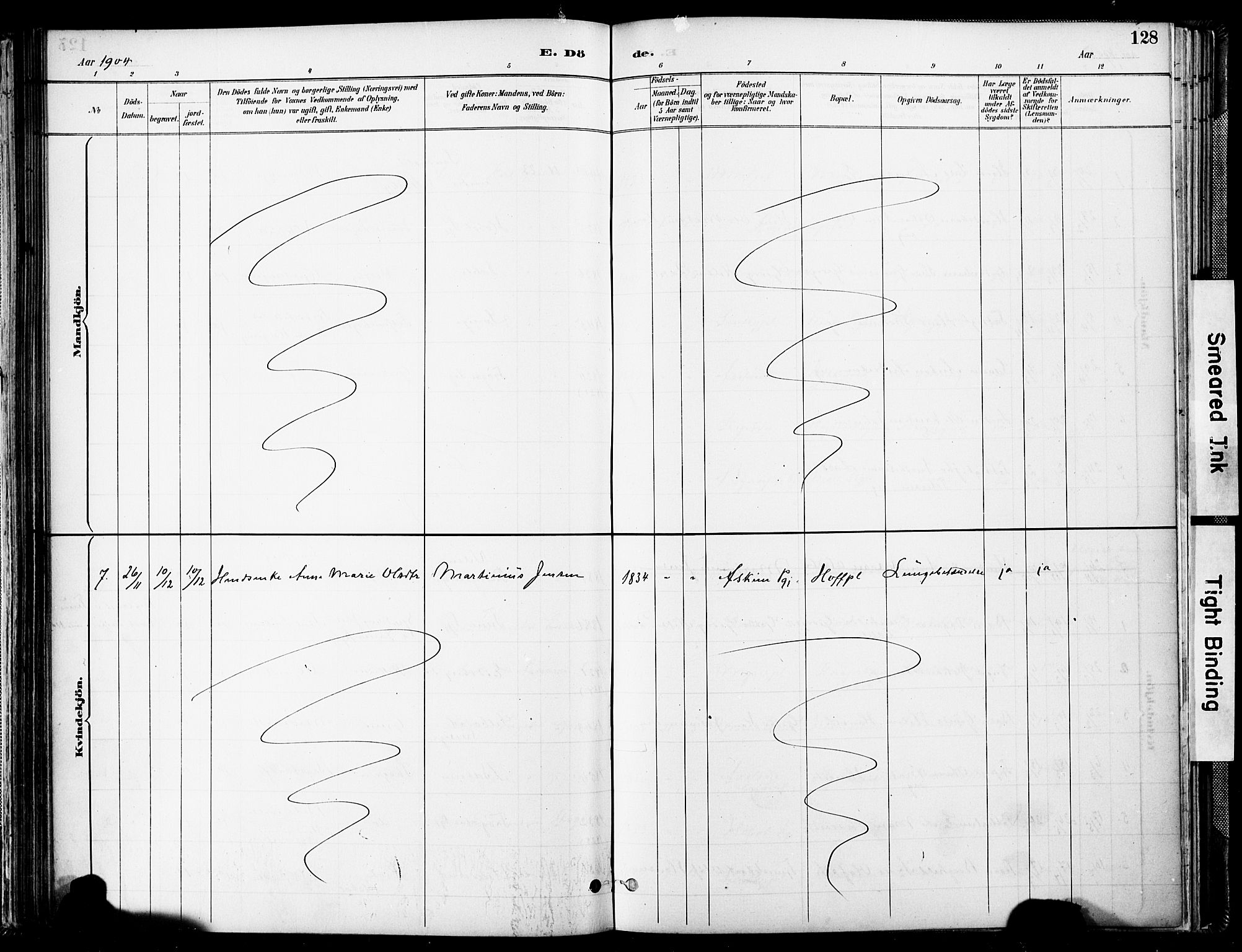 Spydeberg prestekontor Kirkebøker, AV/SAO-A-10924/F/Fa/L0008: Parish register (official) no. I 8, 1886-1900, p. 128