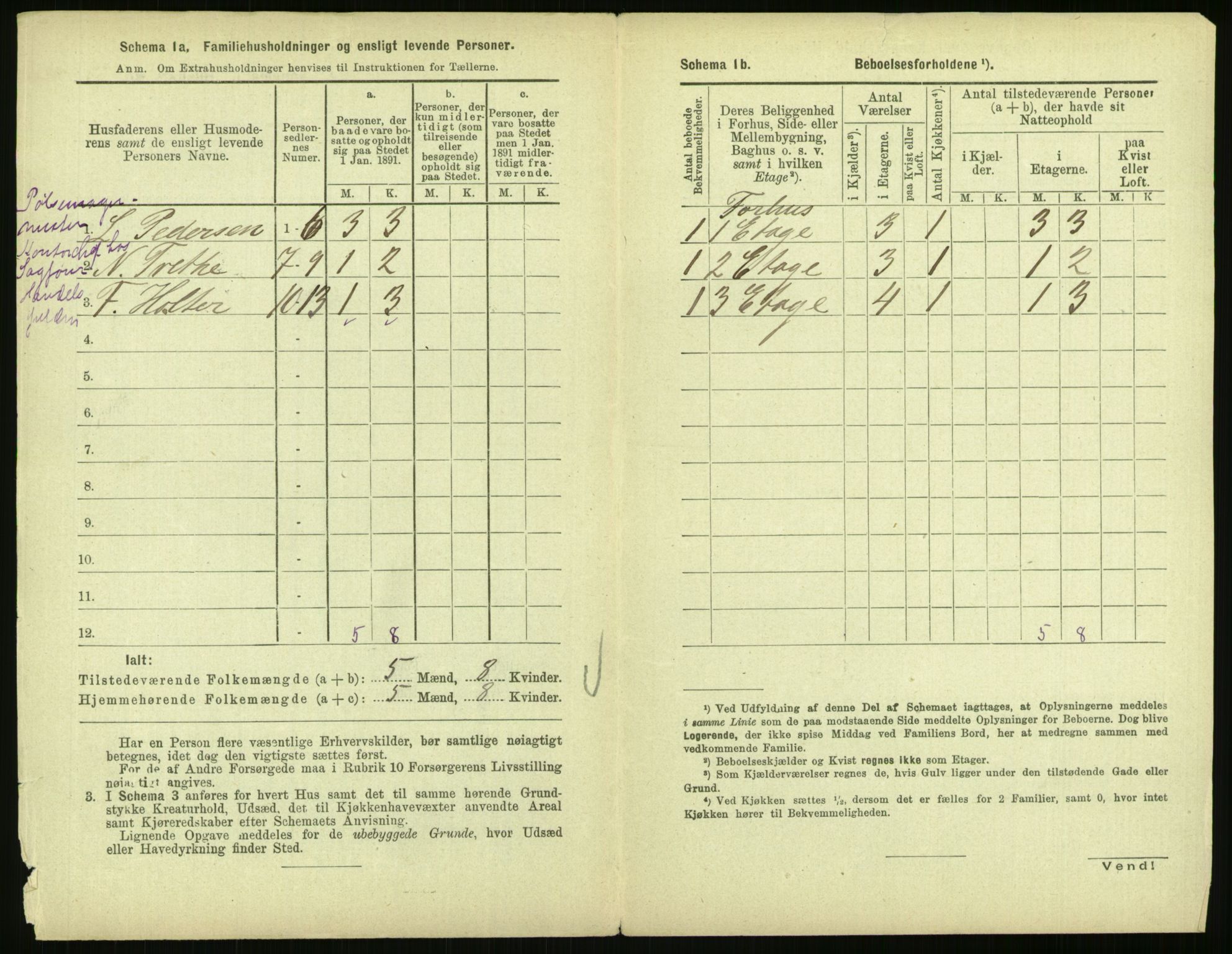 RA, 1891 census for 0301 Kristiania, 1891, p. 49968