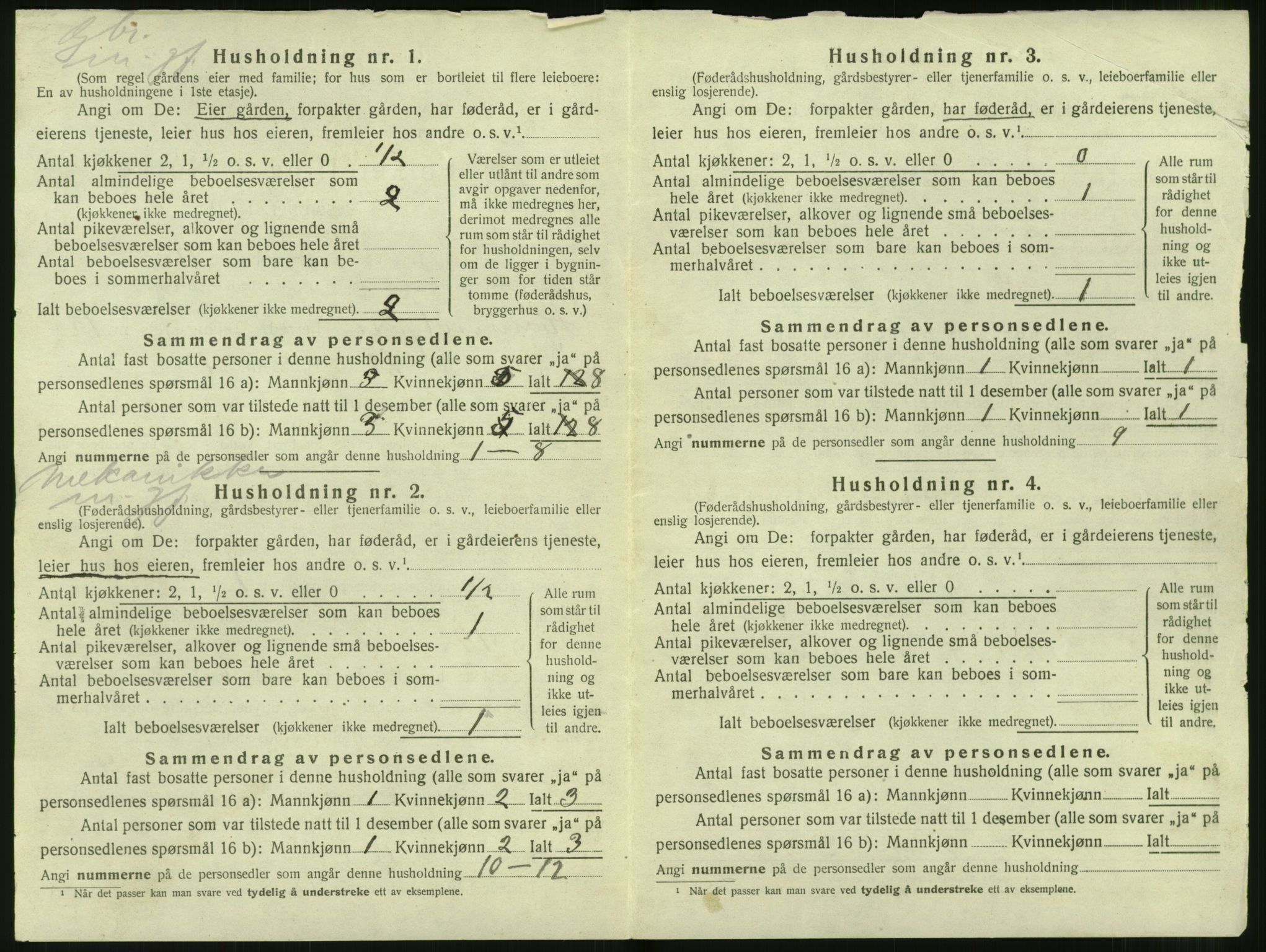 SAT, 1920 census for Hjørundfjord, 1920, p. 628