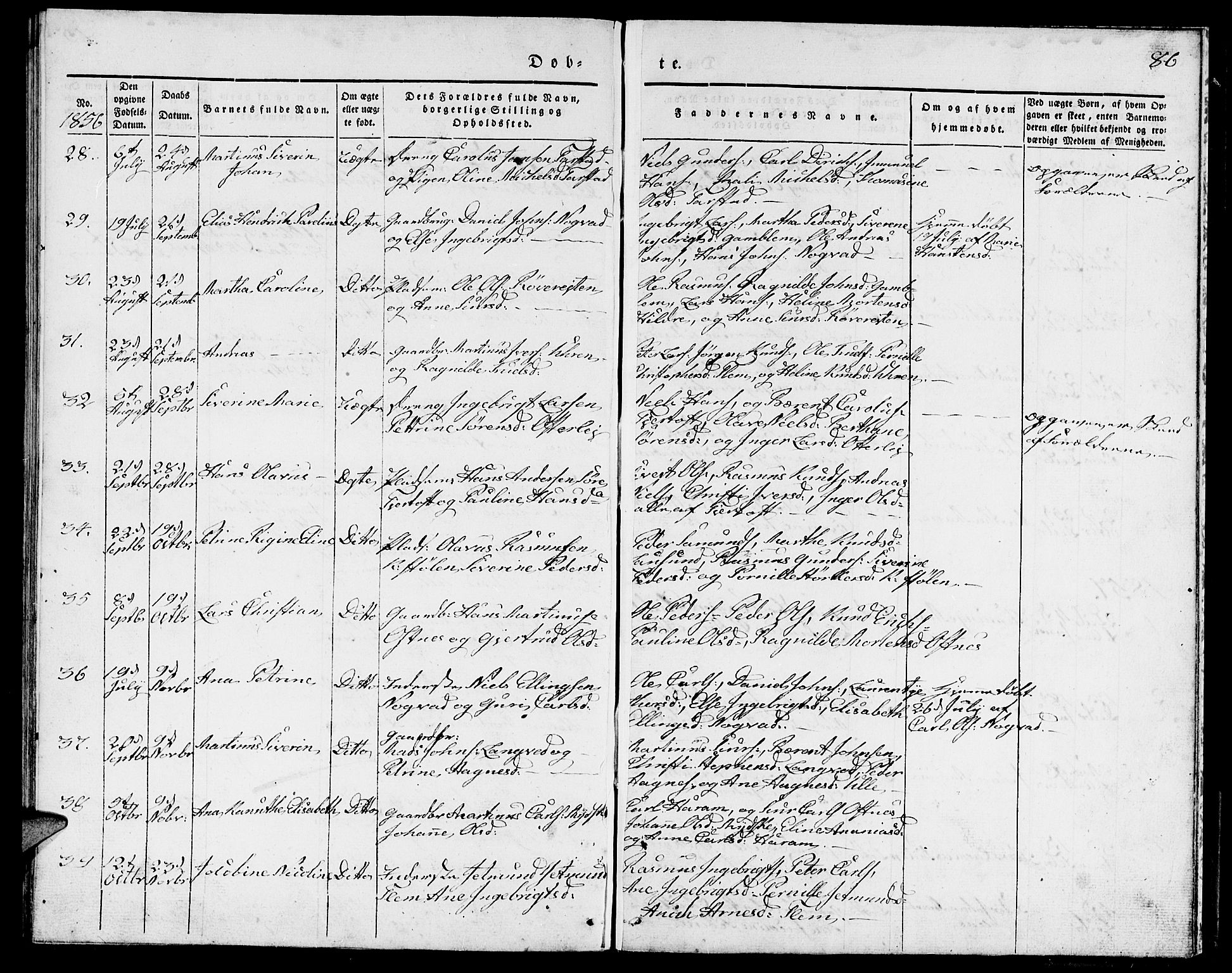 Ministerialprotokoller, klokkerbøker og fødselsregistre - Møre og Romsdal, AV/SAT-A-1454/536/L0507: Parish register (copy) no. 536C02, 1839-1859, p. 86