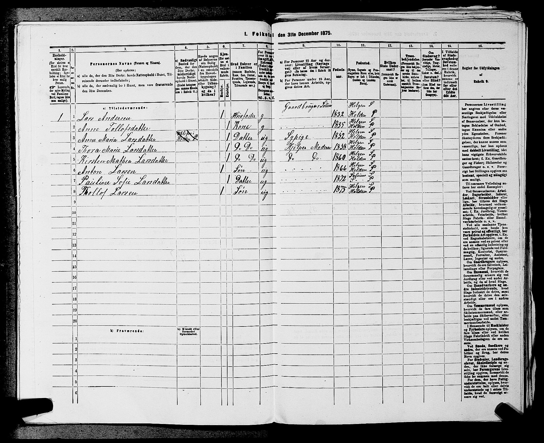 SAKO, 1875 census for 0819P Holla, 1875, p. 631