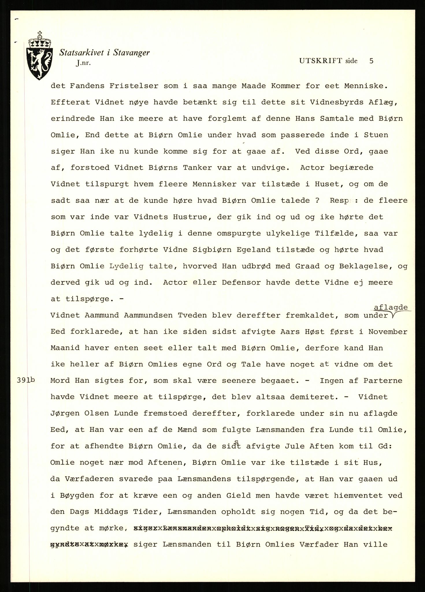 Statsarkivet i Stavanger, SAST/A-101971/03/Y/Yj/L0104: Avskrifter fra Vest-Agder sortert etter gårdsnavn: Kvæven - Jonsgård, 1750-1930, p. 491