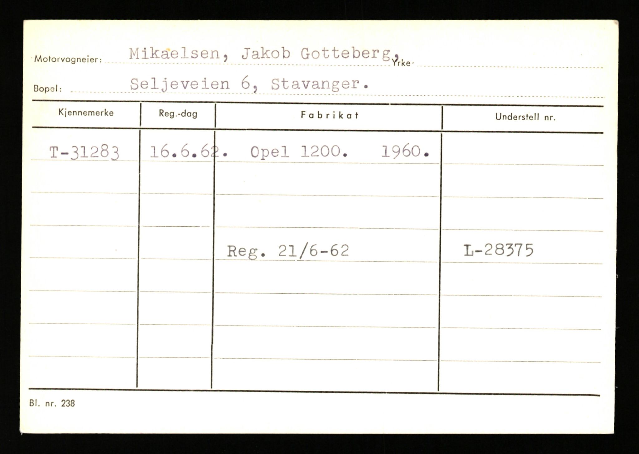 Stavanger trafikkstasjon, AV/SAST-A-101942/0/G/L0005: Registreringsnummer: 23000 - 34245, 1930-1971, p. 2525