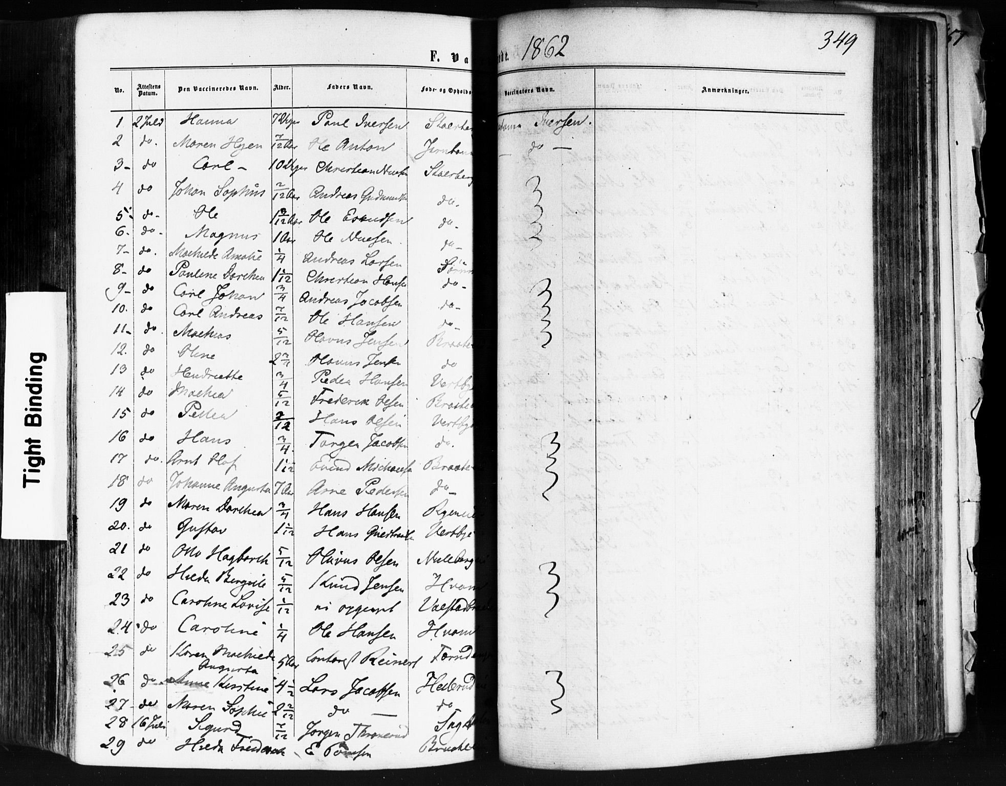 Skedsmo prestekontor Kirkebøker, SAO/A-10033a/F/Fa/L0011: Parish register (official) no. I 11, 1866-1876, p. 349