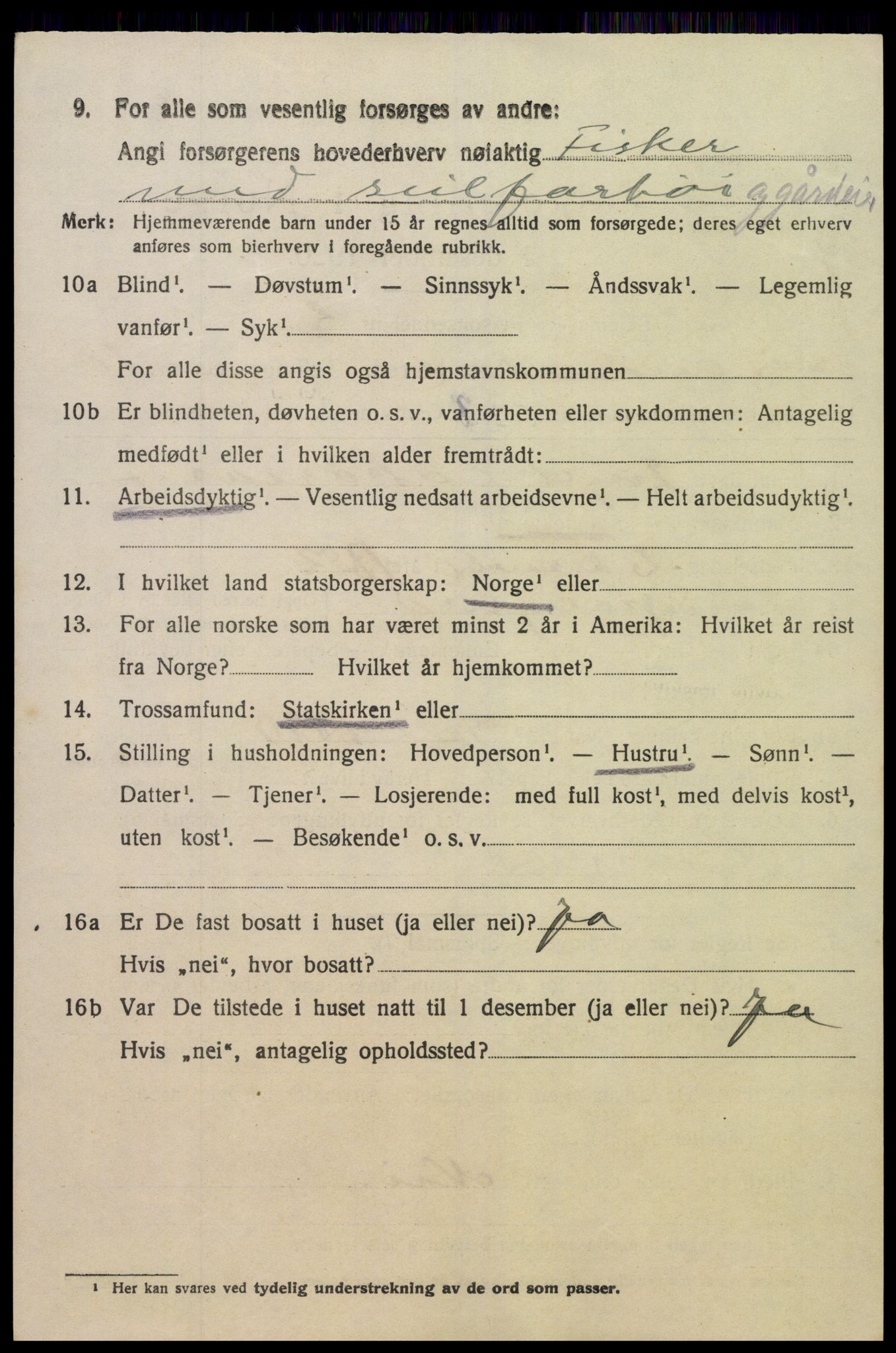 SAK, 1920 census for Sør-Audnedal, 1920, p. 4202