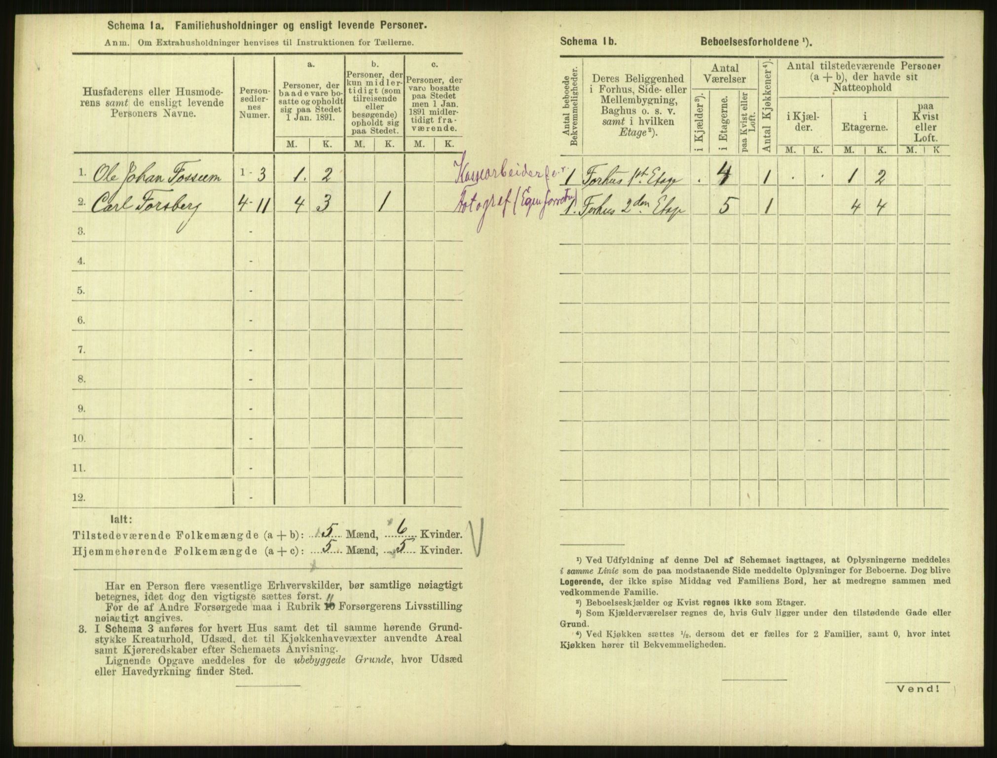 RA, 1891 census for 1001 Kristiansand, 1891, p. 1065