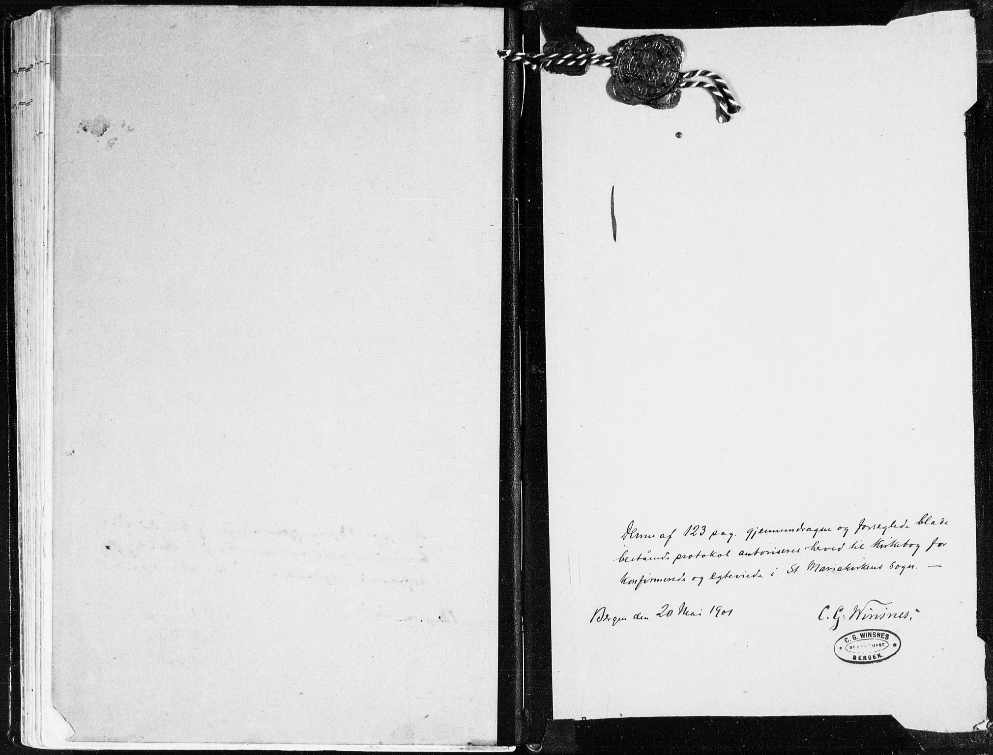 Mariakirken Sokneprestembete, SAB/A-76901/H/Haa/L0014: Parish register (official) no. C 2, 1900-1916