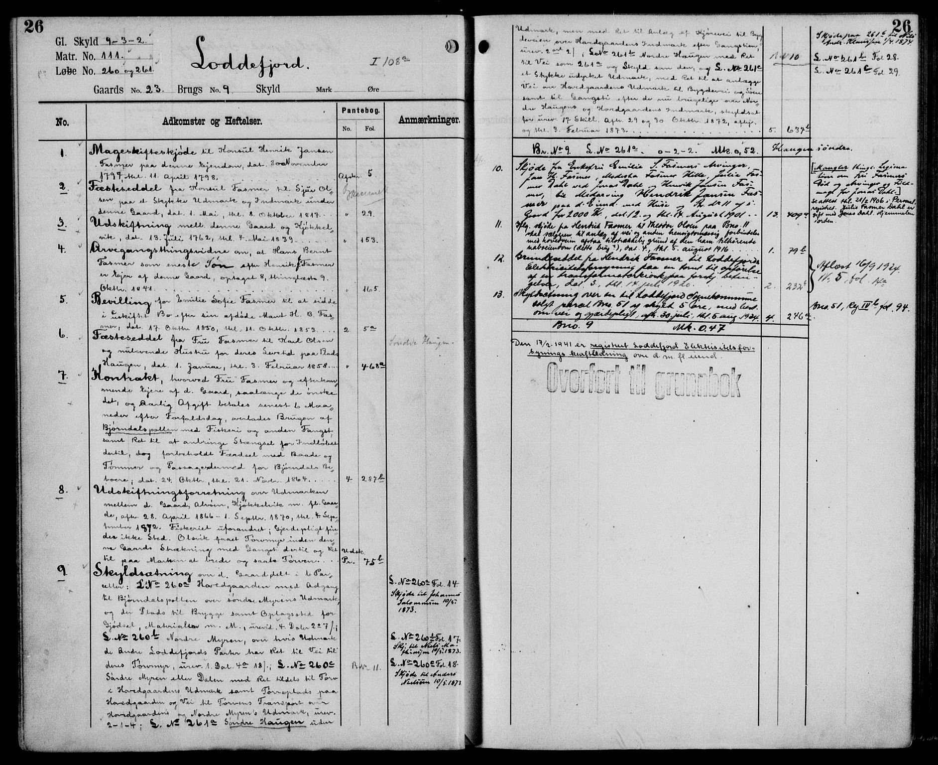 Midhordland sorenskriveri, AV/SAB-A-3001/1/G/Ga/Gab/L0106: Mortgage register no. II.A.b.106, p. 26