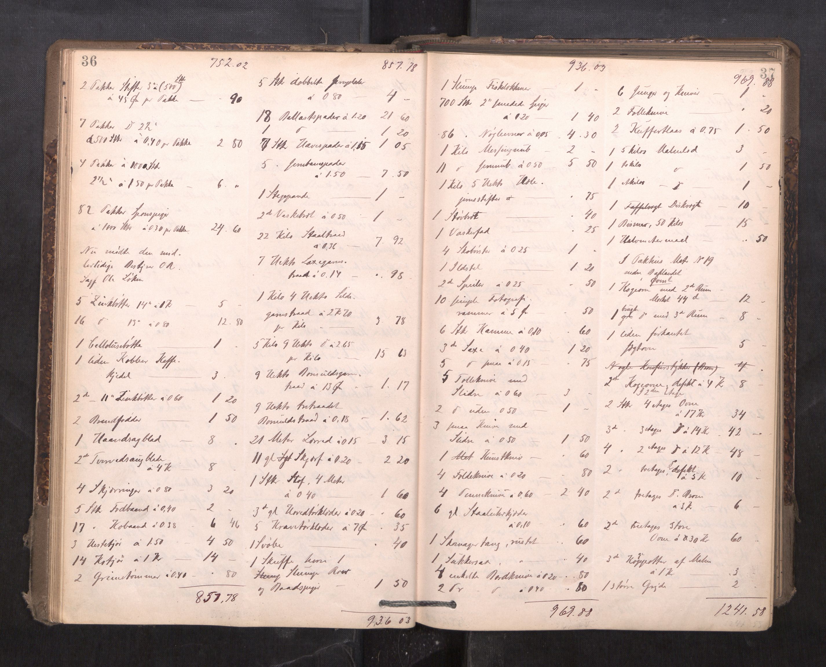Trondheim byfogd, AV/SAT-A-0003/1/3/3C/L0015: Skifteregistreringsprotokoll - 24/2-21/3 (u/ register), 1893-1899, p. 36-37