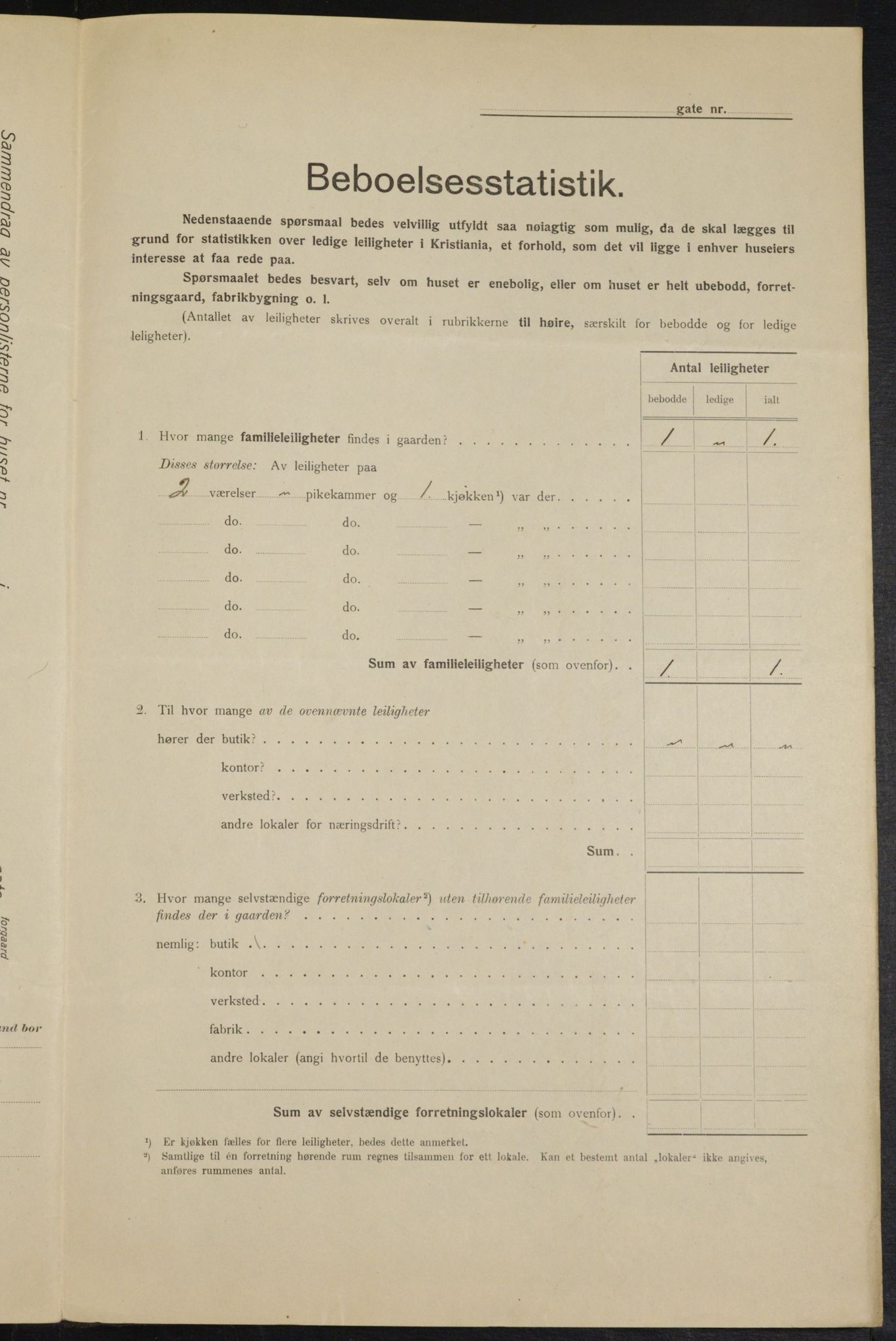 OBA, Municipal Census 1915 for Kristiania, 1915, p. 21540