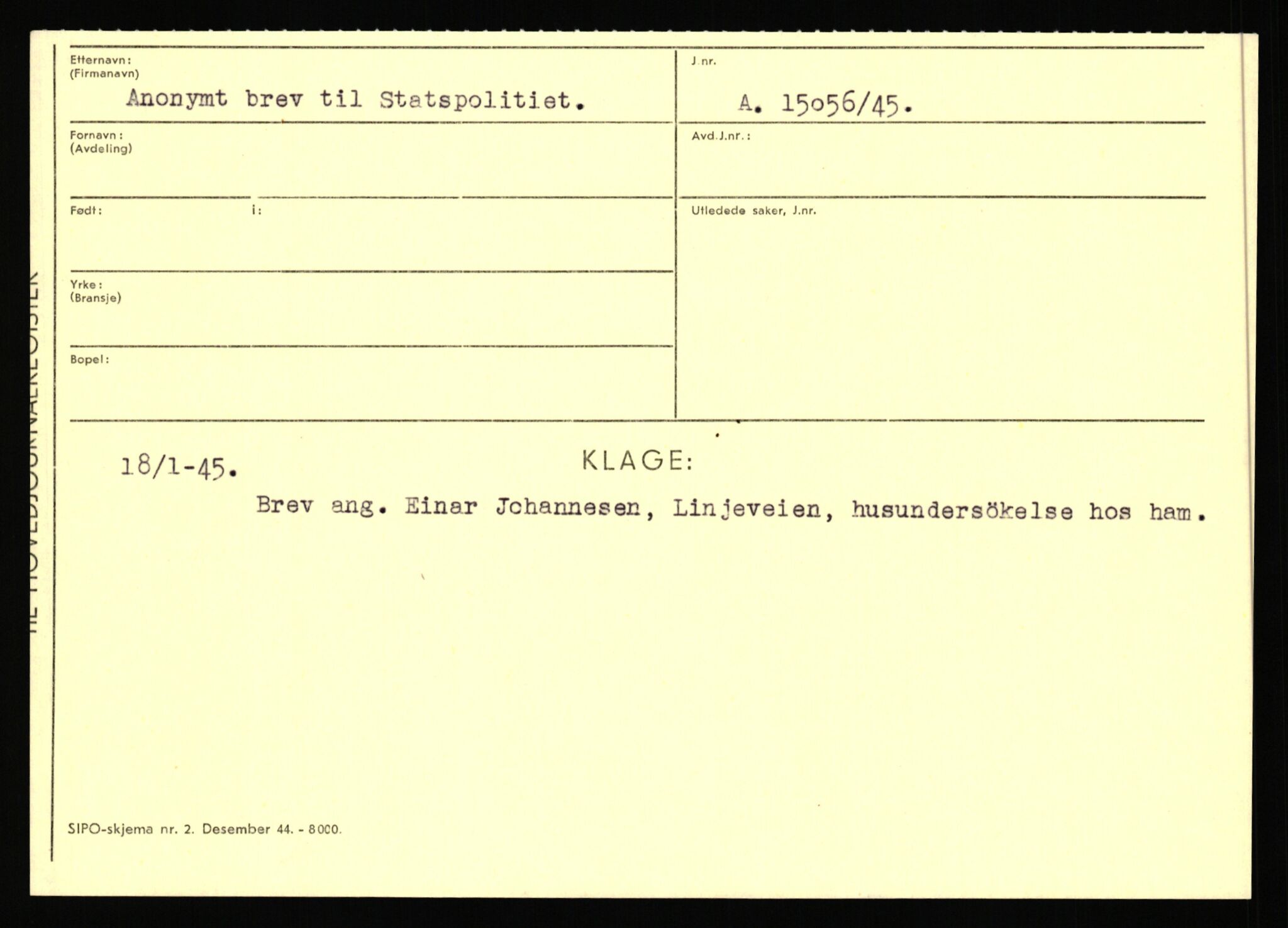 Statspolitiet - Hovedkontoret / Osloavdelingen, AV/RA-S-1329/C/Ca/L0001: Aabakken - Armann, 1943-1945, p. 4416