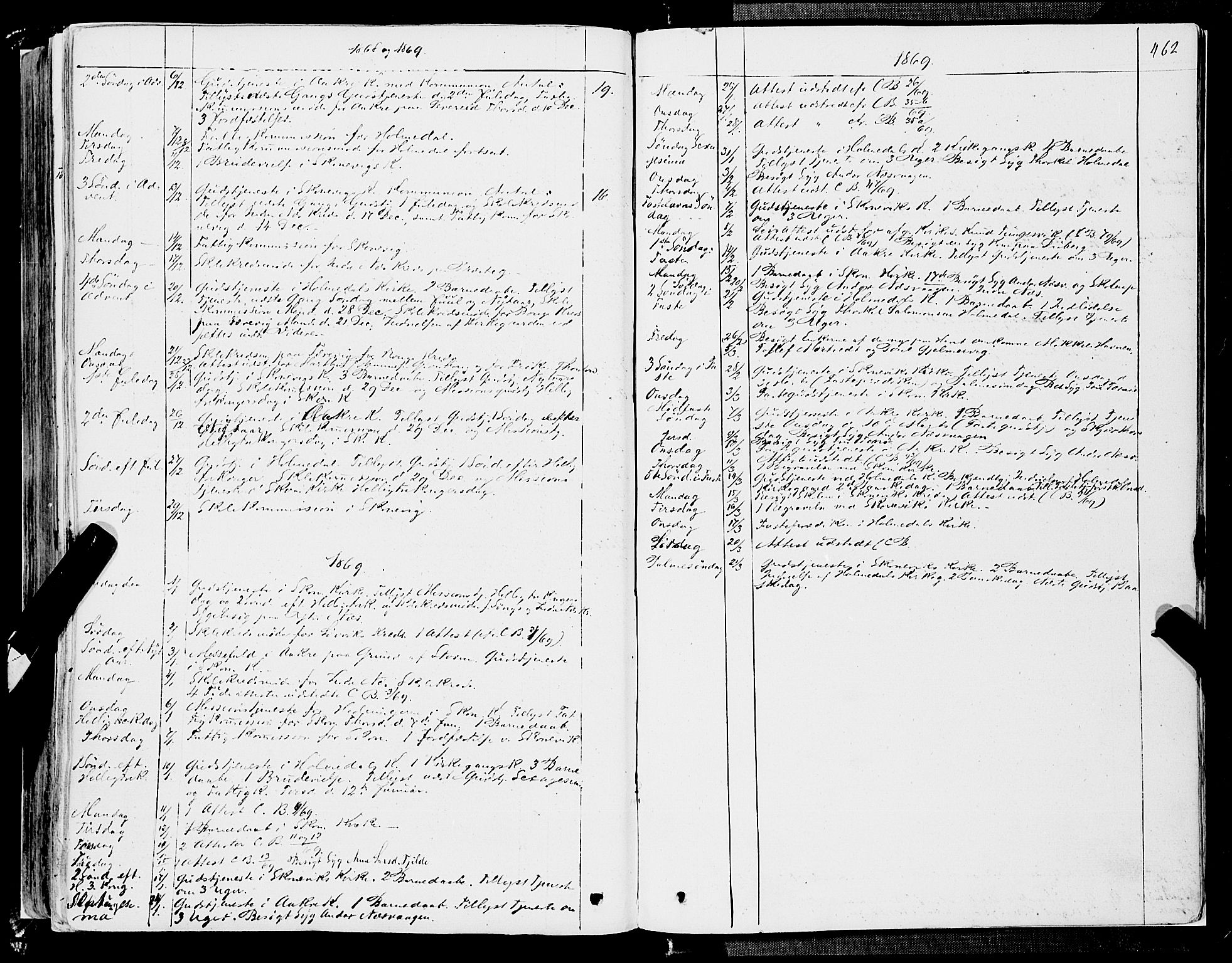 Skånevik sokneprestembete, SAB/A-77801/H/Haa: Parish register (official) no. A 5II, 1848-1869, p. 462