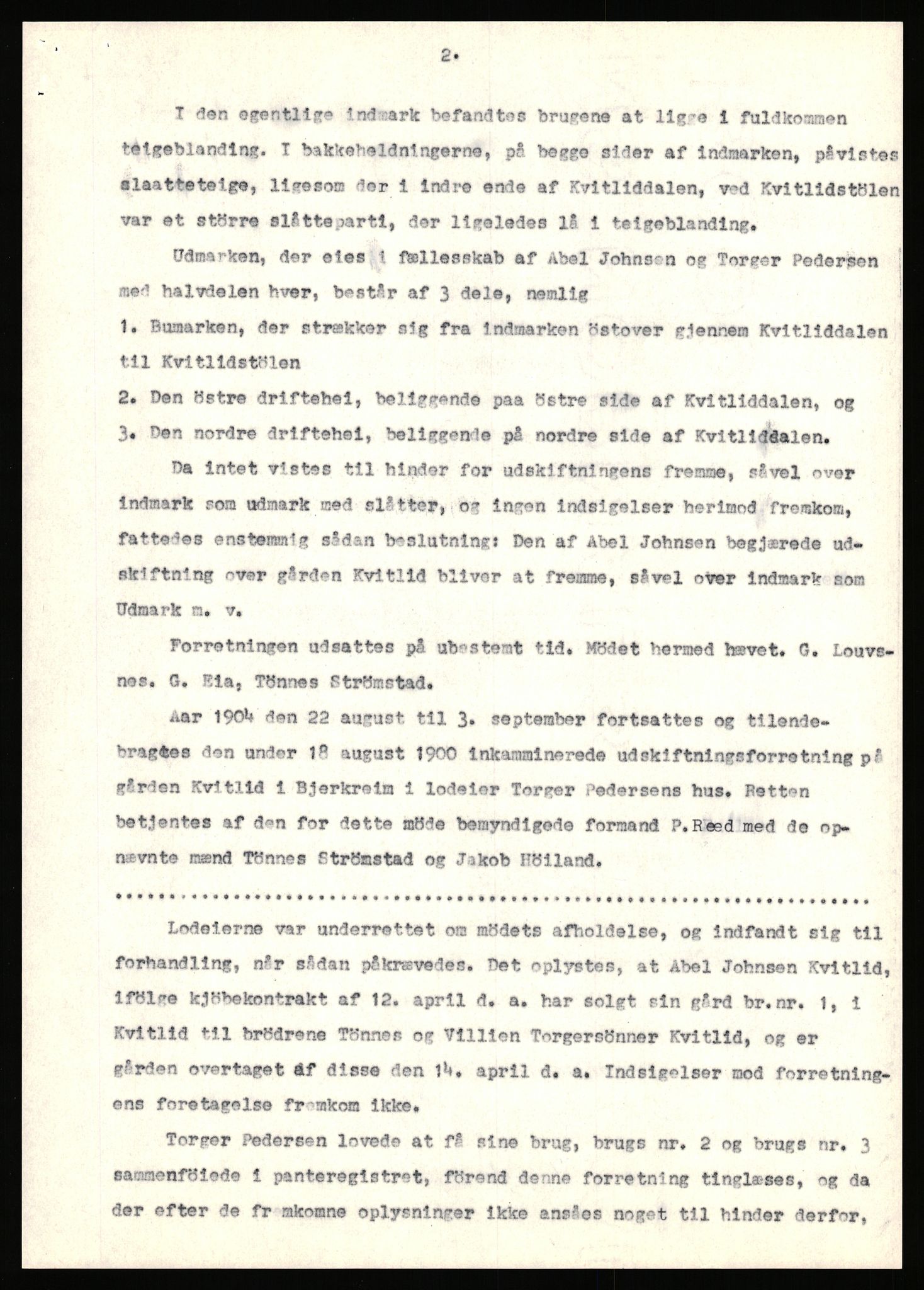 Statsarkivet i Stavanger, SAST/A-101971/03/Y/Yj/L0050: Avskrifter sortert etter gårdsnavn: Kvammen - Kvæstad, 1750-1930, p. 462