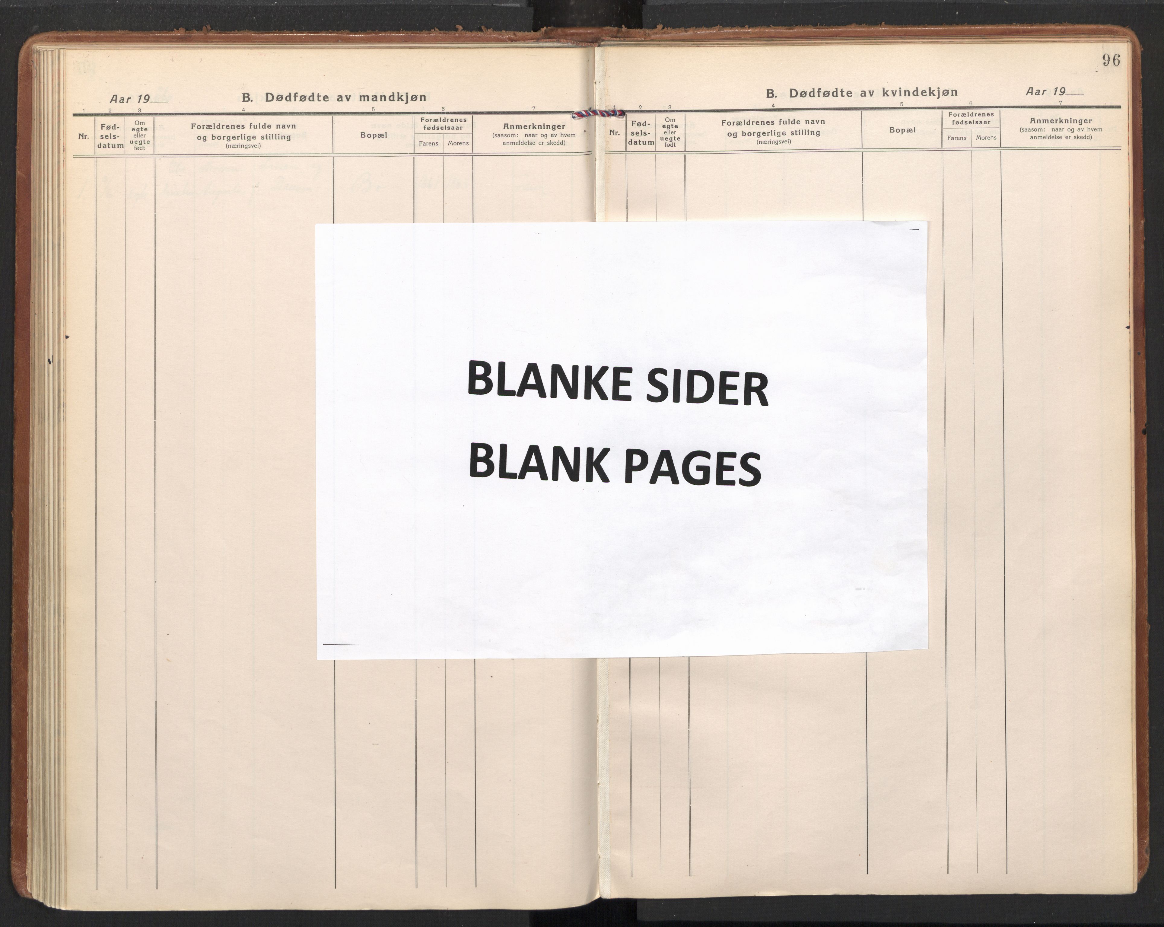 Ministerialprotokoller, klokkerbøker og fødselsregistre - Nordland, AV/SAT-A-1459/855/L0810: Parish register (official) no. 855A17, 1921-1939, p. 96