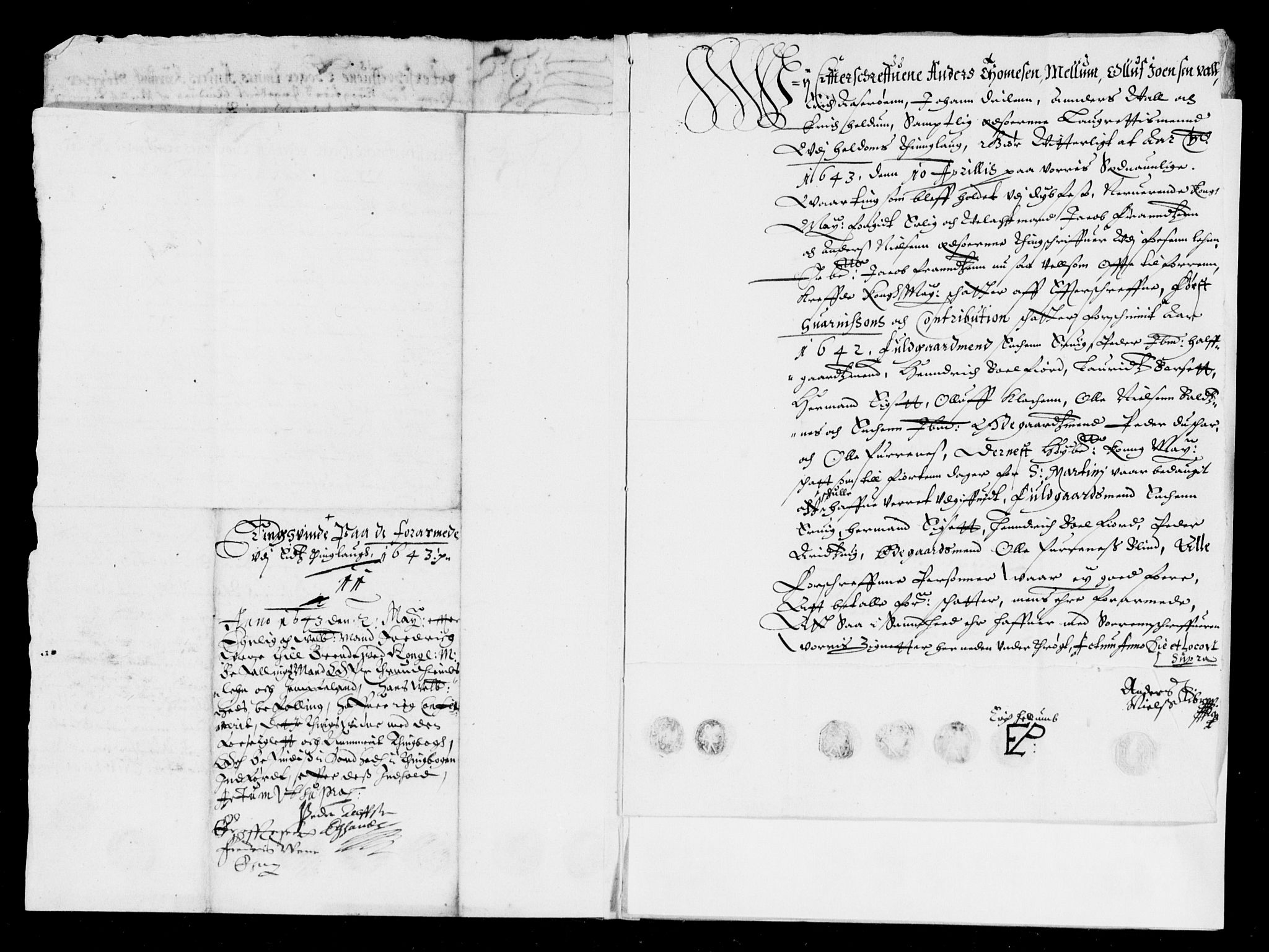 Rentekammeret inntil 1814, Reviderte regnskaper, Lensregnskaper, AV/RA-EA-5023/R/Rb/Rbw/L0075: Trondheim len, 1640-1643