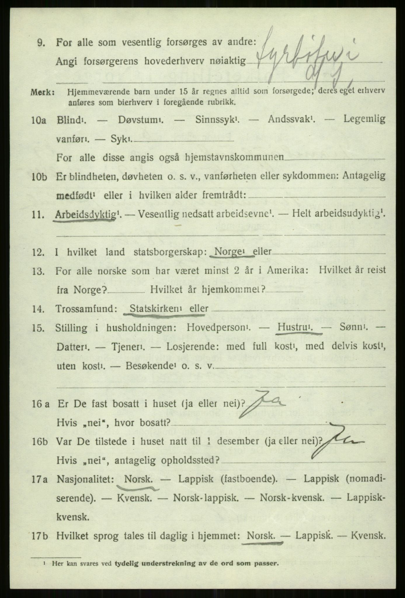 SATØ, 1920 census for Tromsøysund, 1920, p. 14187