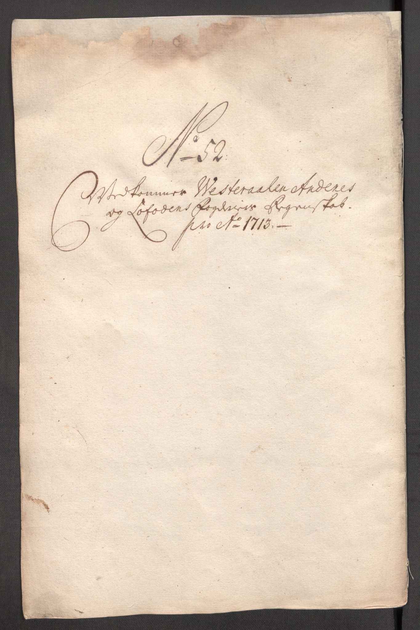 Rentekammeret inntil 1814, Reviderte regnskaper, Fogderegnskap, AV/RA-EA-4092/R67/L4679: Fogderegnskap Vesterålen, Andenes og Lofoten, 1711-1713, p. 307