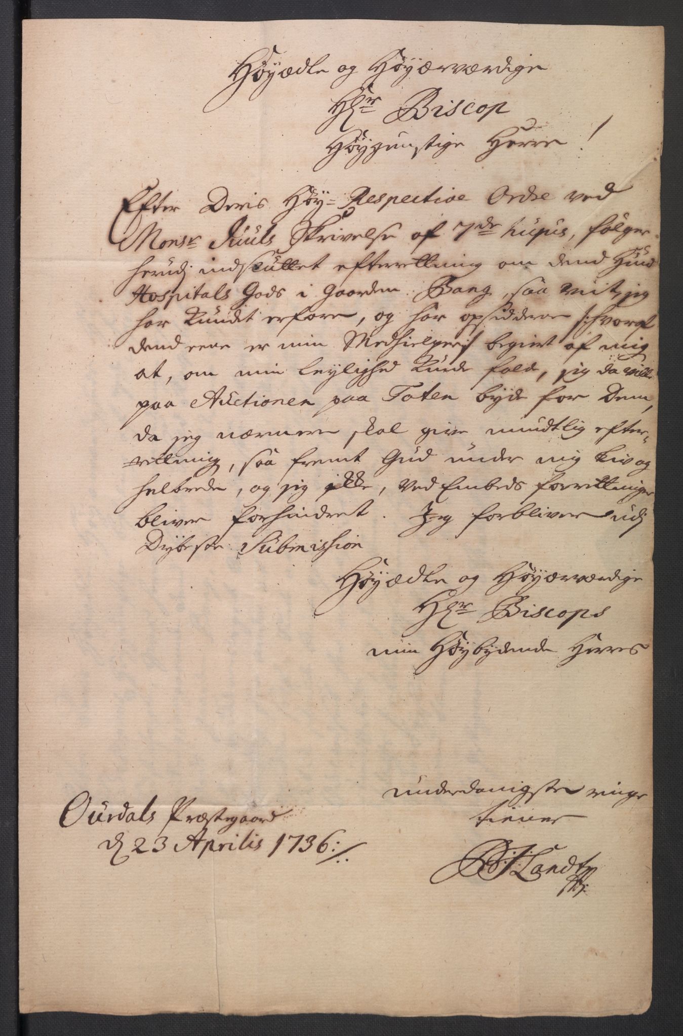 Oslo stiftsdireksjon, AV/SAO-A-11085/K/Kb/L0003/0001: Oslo Hospital / Auksjoner over Hospitalets eiendommer: Auksjonsforretninger med dokumenter, 1736, p. 88