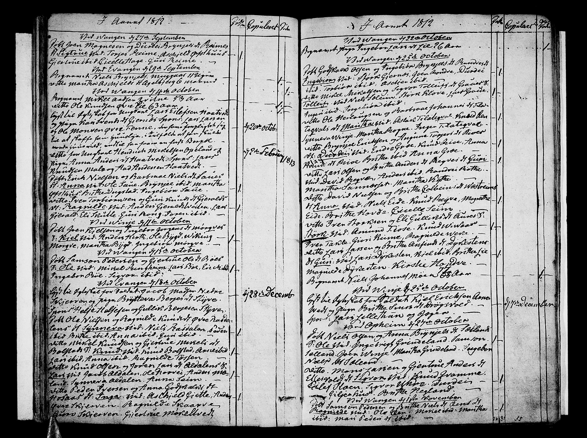 Voss sokneprestembete, SAB/A-79001/H/Haa: Parish register (official) no. A 10, 1810-1821, p. 29