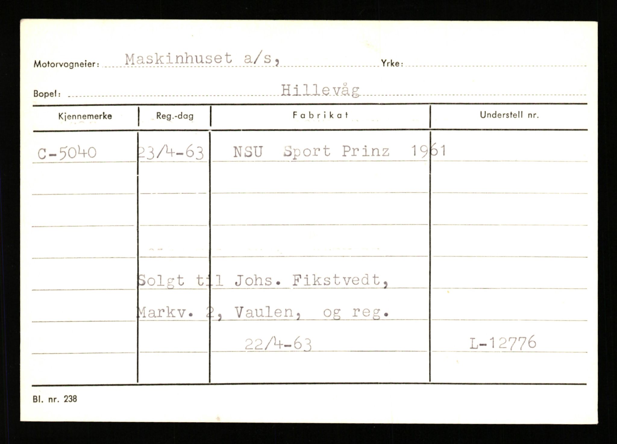 Stavanger trafikkstasjon, AV/SAST-A-101942/0/G/L0001: Registreringsnummer: 0 - 5782, 1930-1971, p. 2951