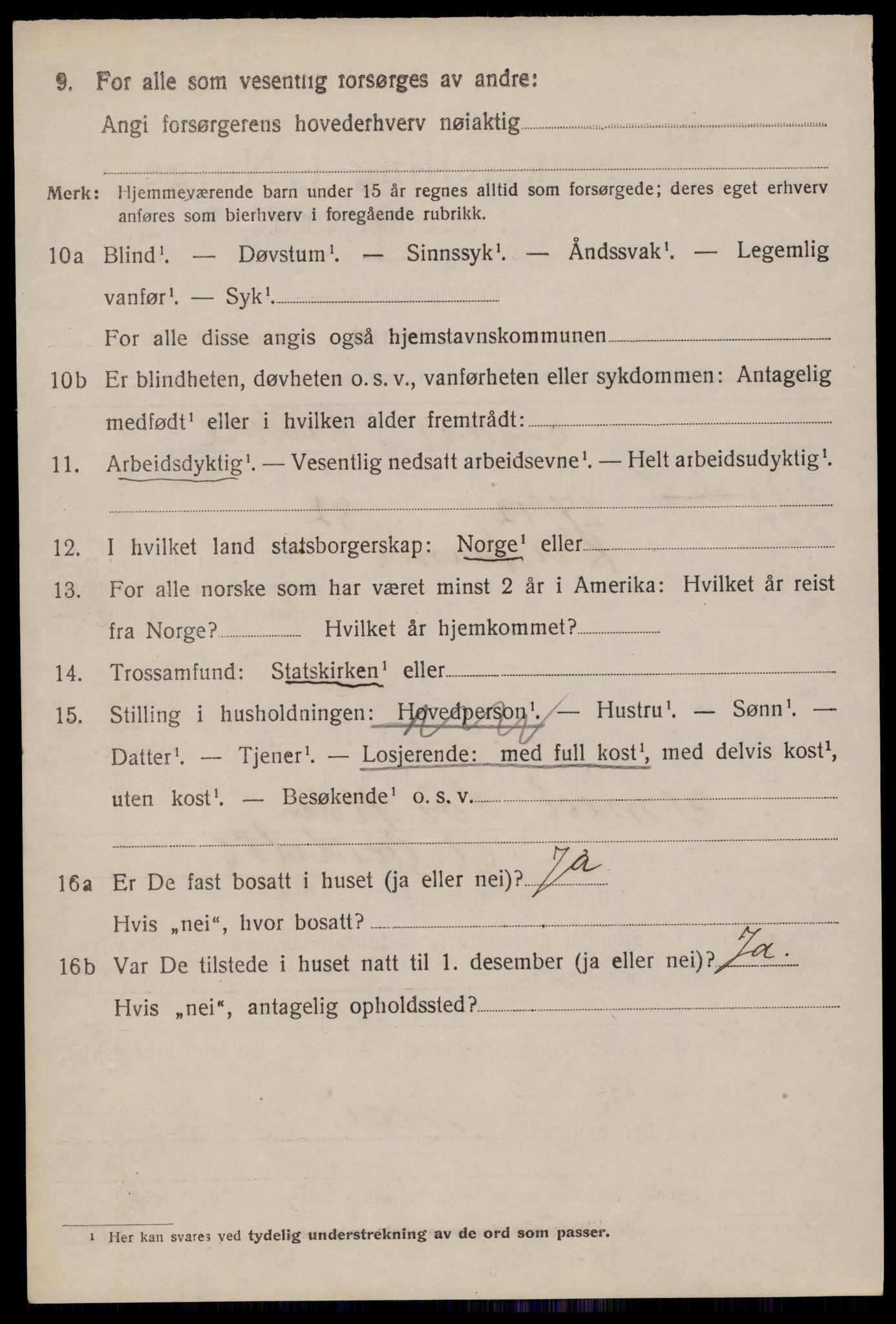 SAKO, 1920 census for Tinn, 1920, p. 20397