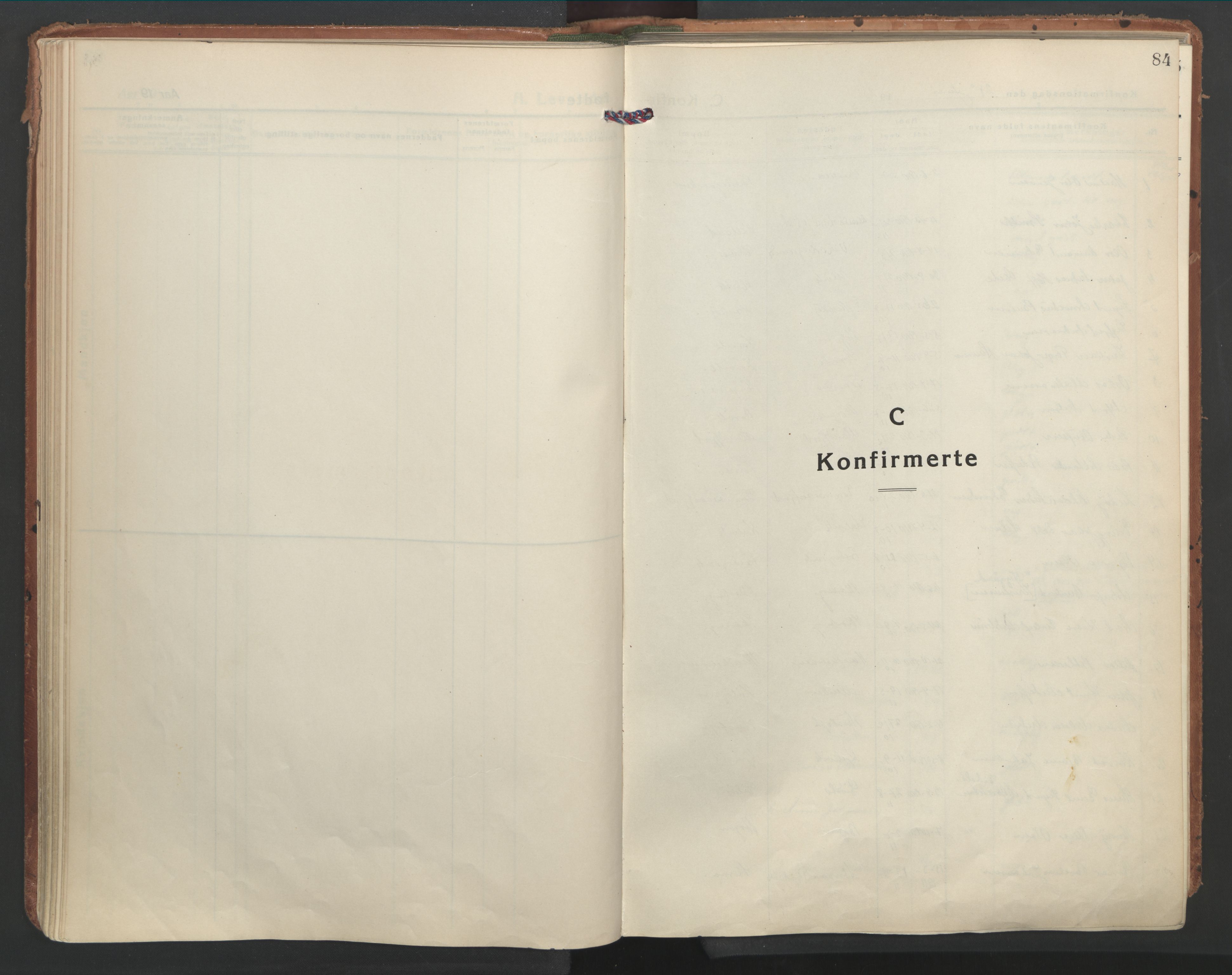 Ministerialprotokoller, klokkerbøker og fødselsregistre - Nordland, SAT/A-1459/861/L0873: Parish register (official) no. 861A08, 1923-1932, p. 84