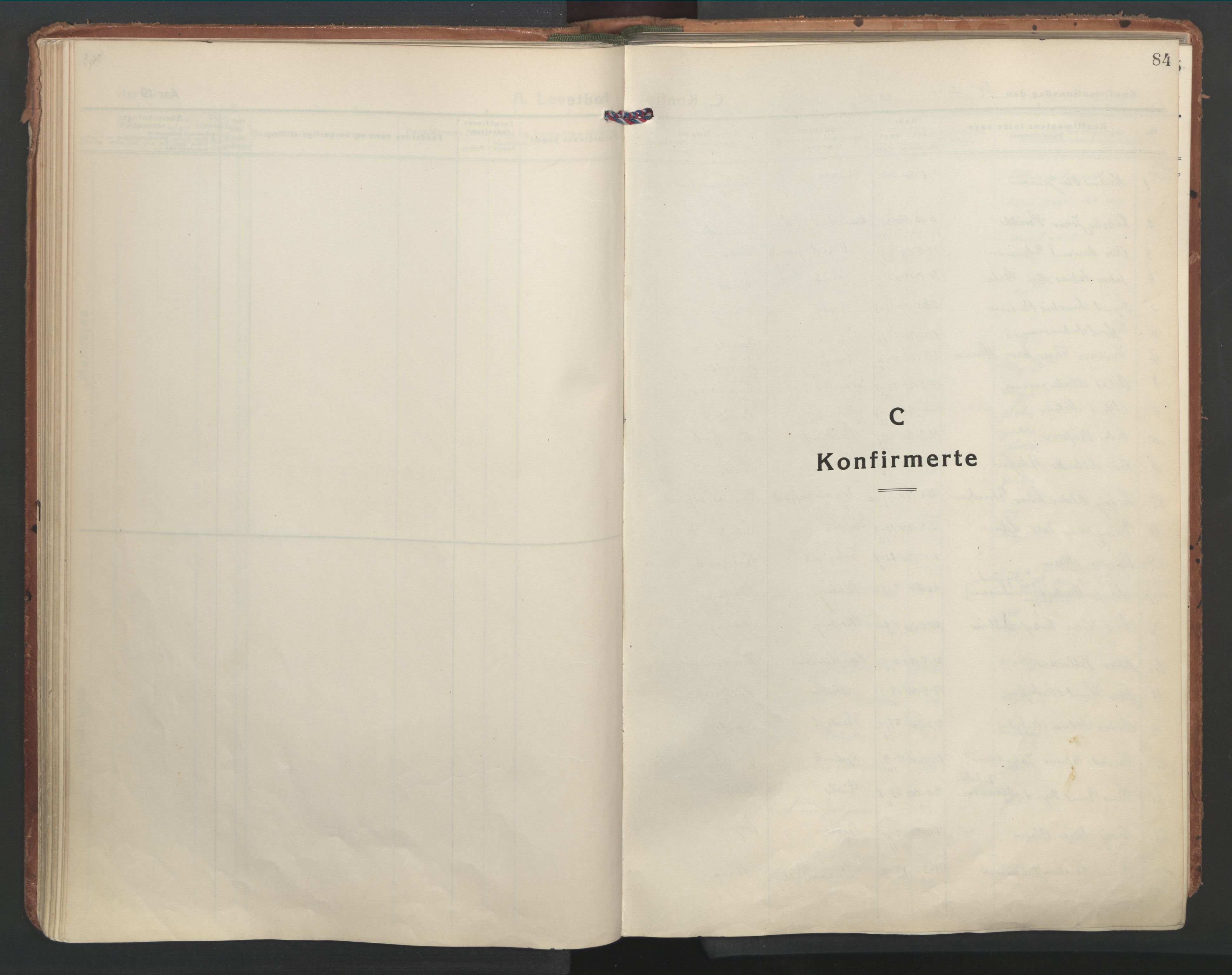 Ministerialprotokoller, klokkerbøker og fødselsregistre - Nordland, AV/SAT-A-1459/861/L0873: Parish register (official) no. 861A08, 1923-1932, p. 84