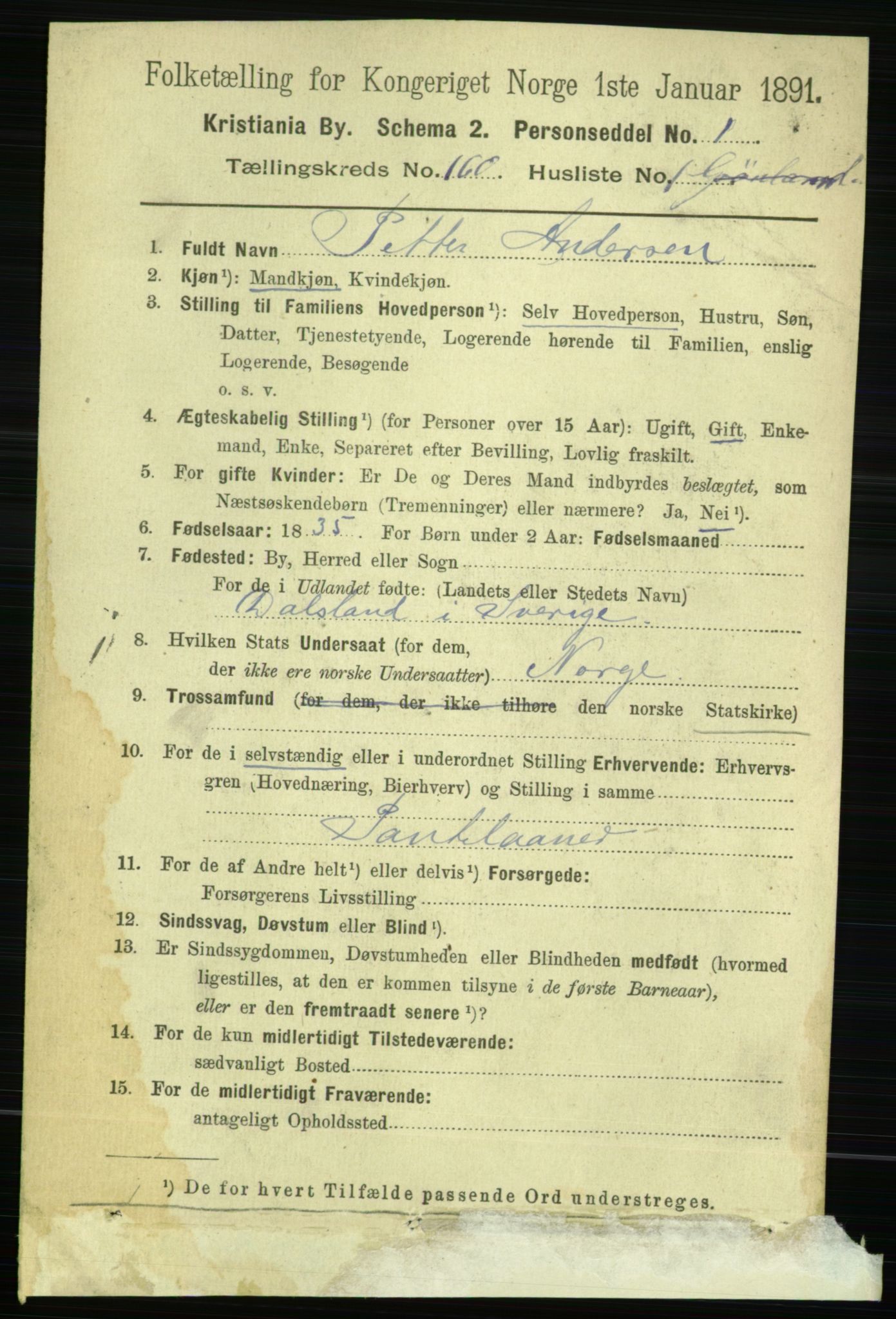 RA, 1891 census for 0301 Kristiania, 1891, p. 90703