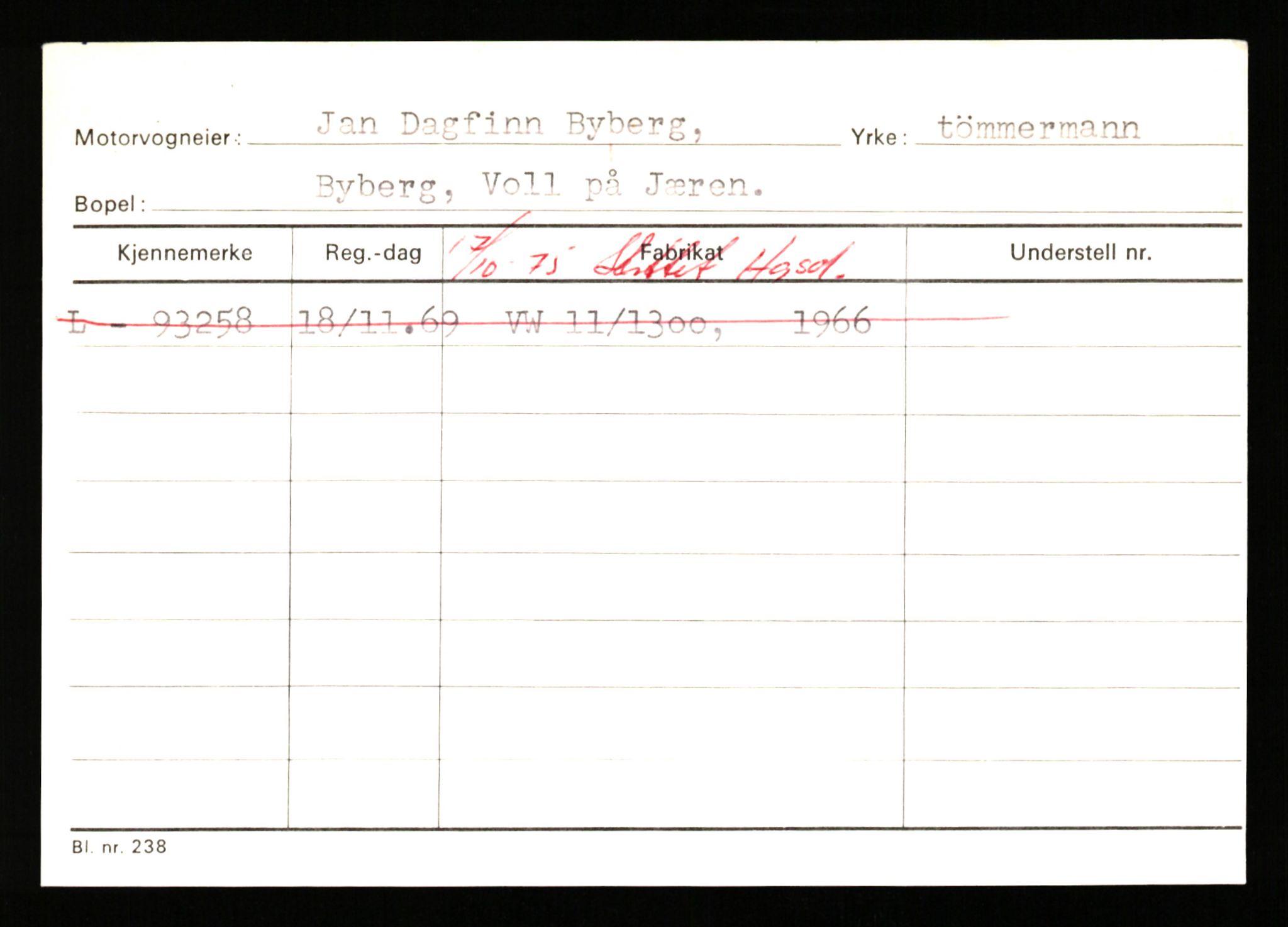 Stavanger trafikkstasjon, AV/SAST-A-101942/0/H/L0005: Bue - Dahlstrøm, 1930-1971, p. 261