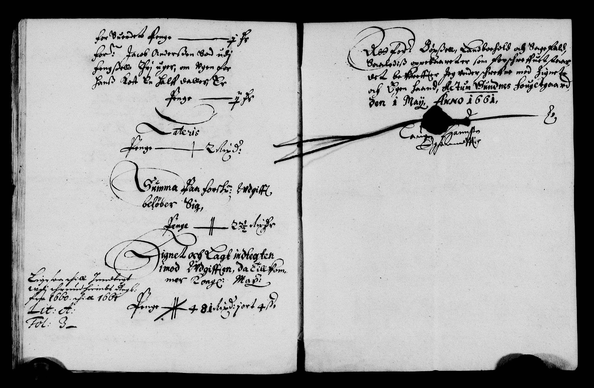 Rentekammeret inntil 1814, Reviderte regnskaper, Lensregnskaper, AV/RA-EA-5023/R/Rb/Rbw/L0144: Trondheim len, 1660-1661