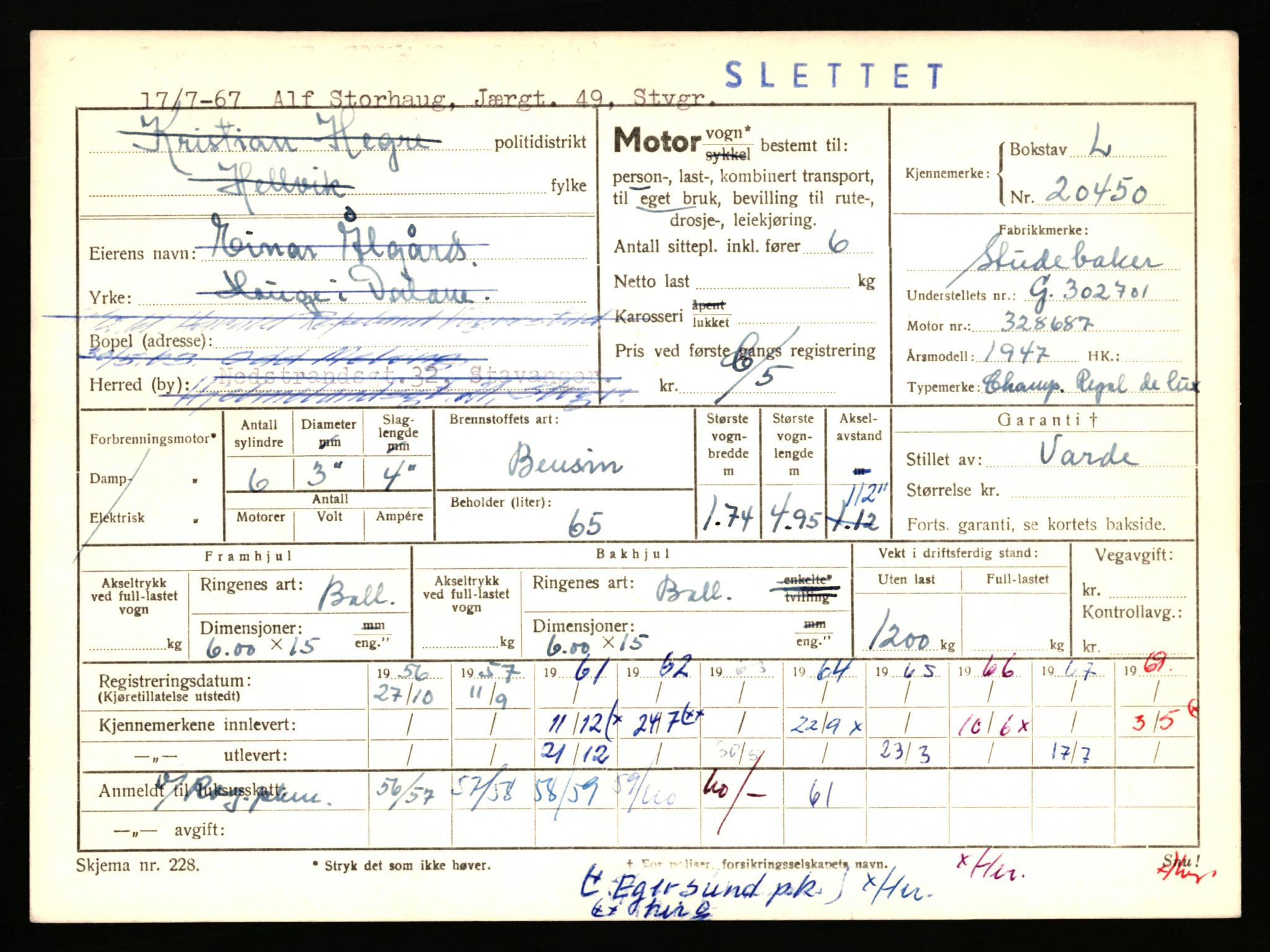 Stavanger trafikkstasjon, AV/SAST-A-101942/0/F/L0036: L-20000 - L-20499, 1930-1971, p. 1743