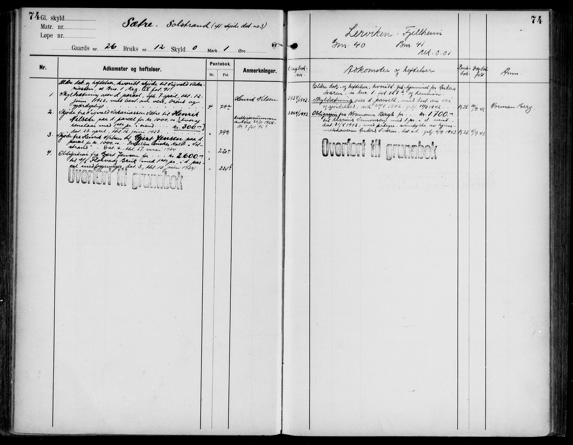Midhordland sorenskriveri, AV/SAB-A-3001/1/G/Ga/Gab/L0108: Mortgage register no. II.A.b.108, p. 74
