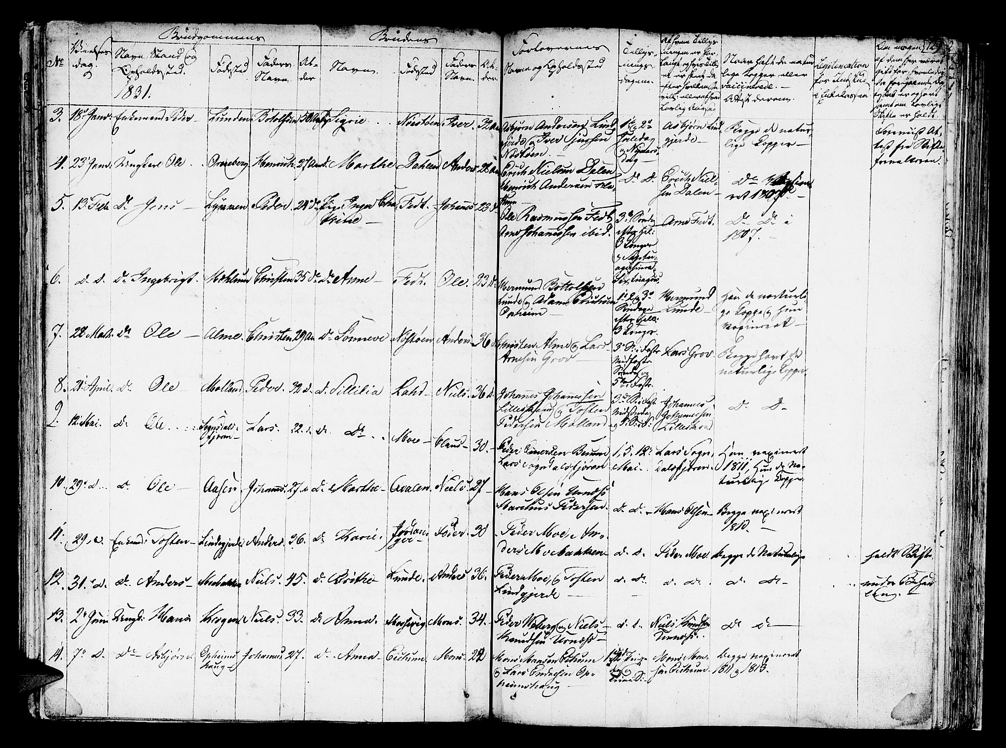 Hafslo sokneprestembete, SAB/A-80301/H/Haa/Haaa/L0004: Parish register (official) no. A 4, 1821-1834, p. 129