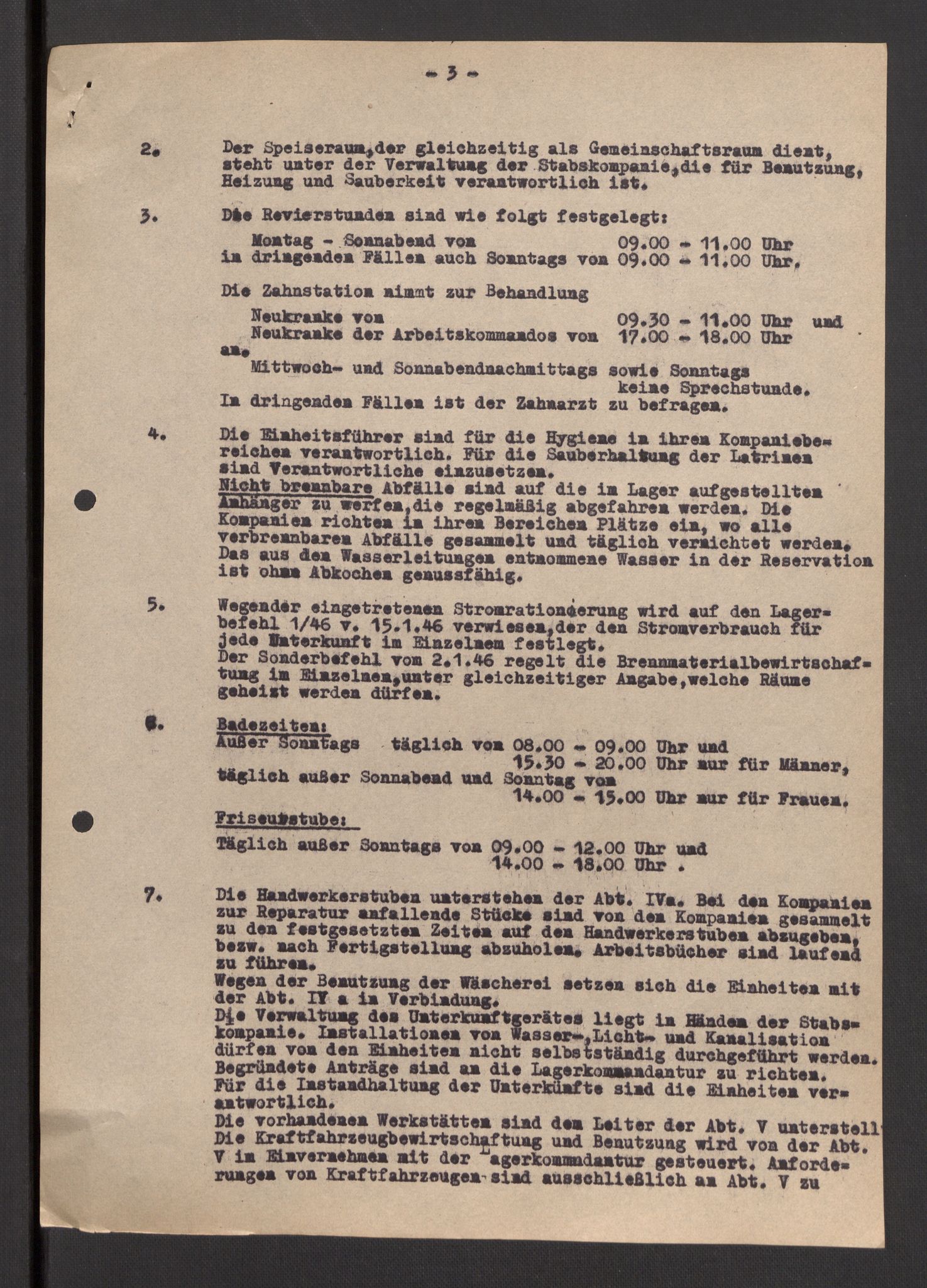 Deutscher Oberbefehlshaber Norwegen (DOBN), AV/RA-RAFA-2197/D/Dja/L0070/0001: DBO Abt. 1a / Lagerordnungen, 1946