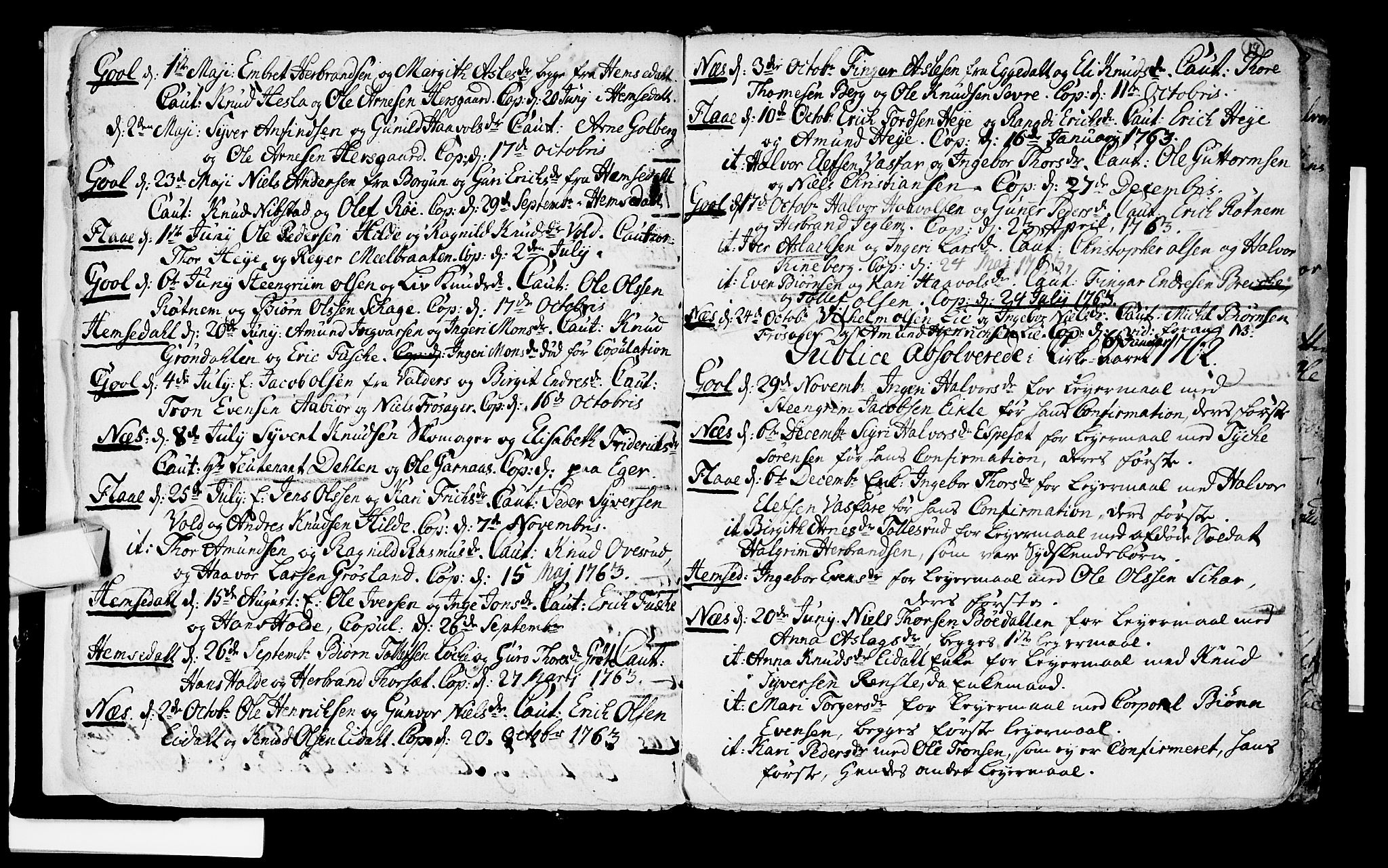 Nes kirkebøker, SAKO/A-236/F/Fa/L0003: Parish register (official) no. 3, 1760-1764, p. 19