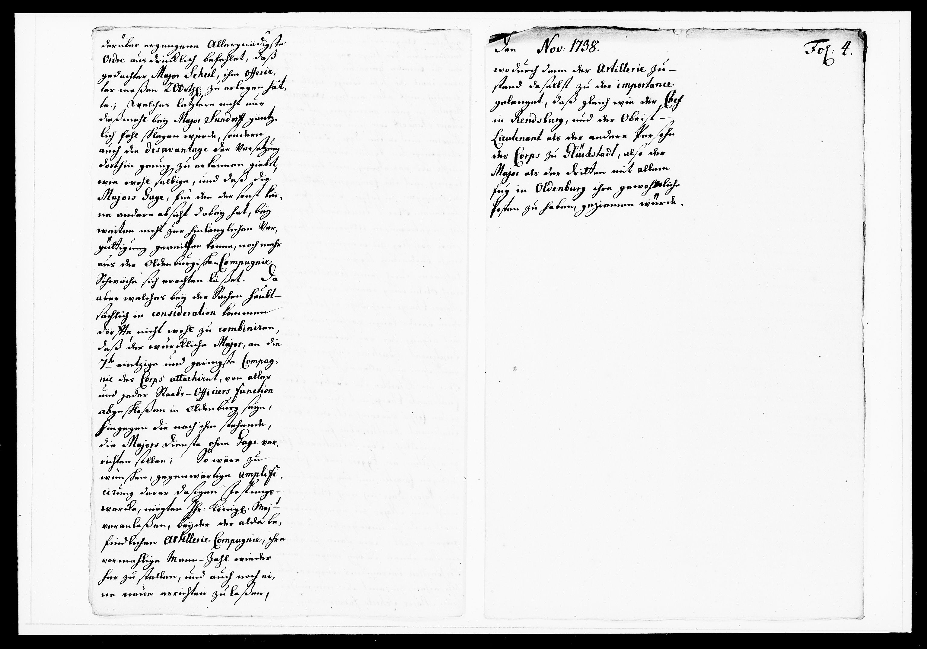 Krigskollegiet, Krigskancelliet, DRA/A-0006/-/1143-1150: Refererede sager, 1738, p. 533
